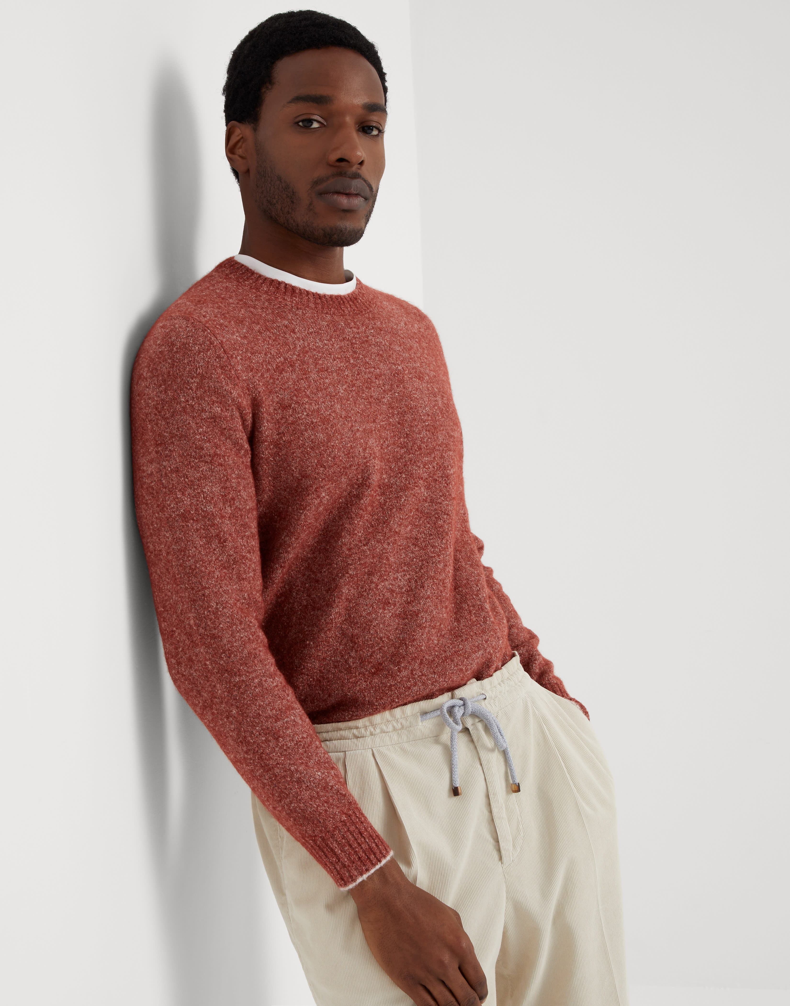 Knop yarn sweater Coral Man - Brunello Cucinelli