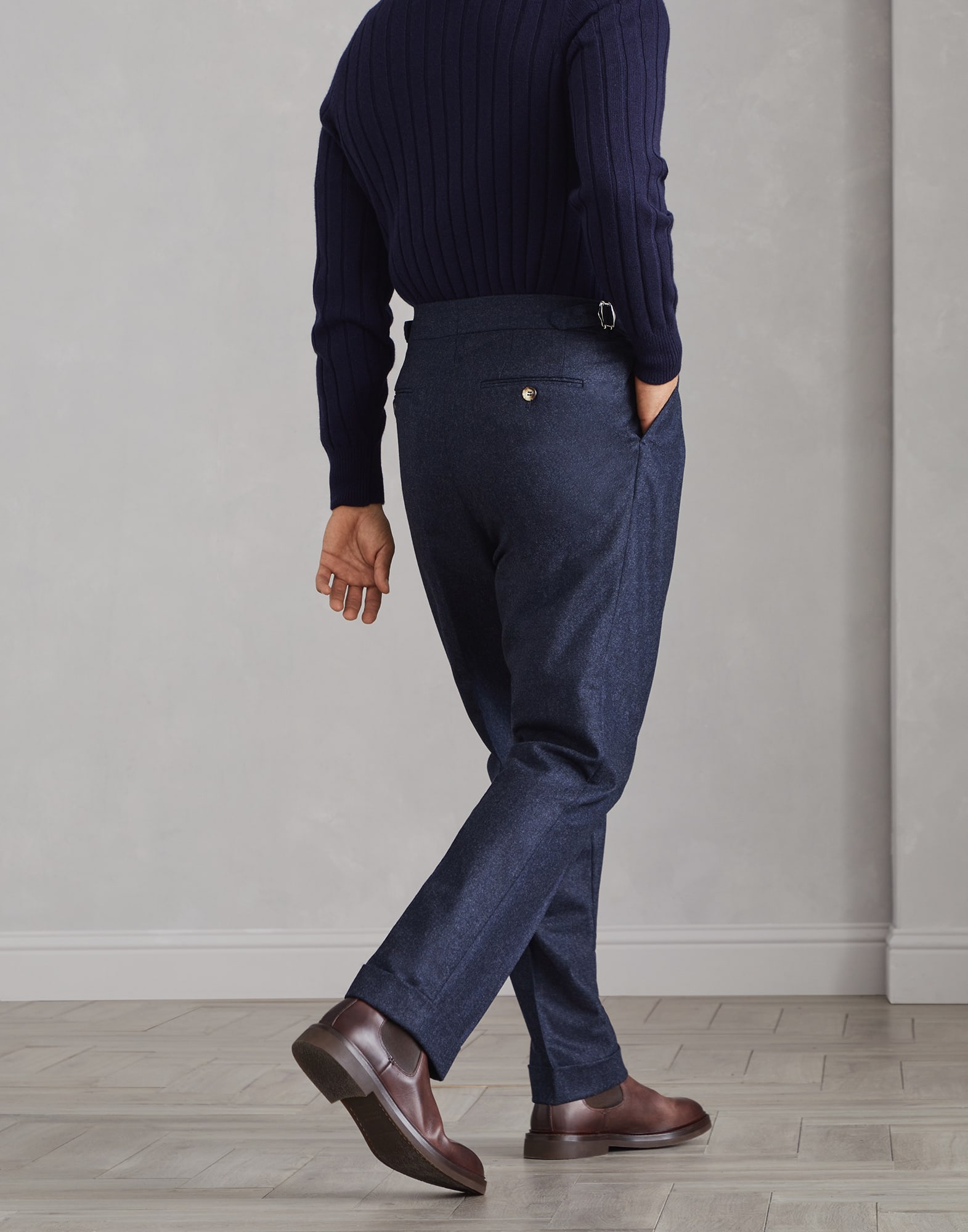 Flannel tailor fit trousers (242M038PM5030C532) for Man Flannel tailor fit trousers (242M038PM5030C532) for Man
