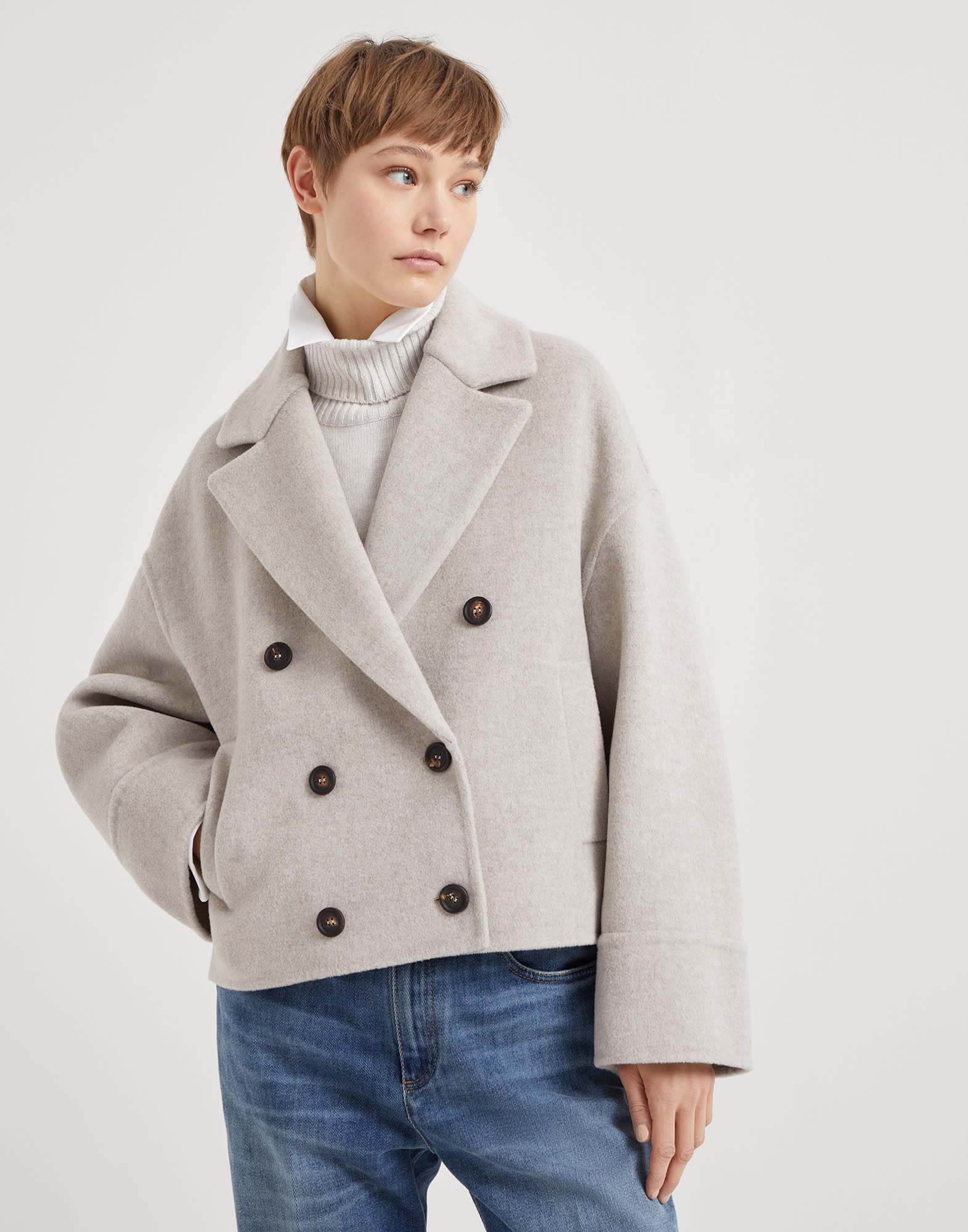 Brunello cucinelli cashmere coat discount