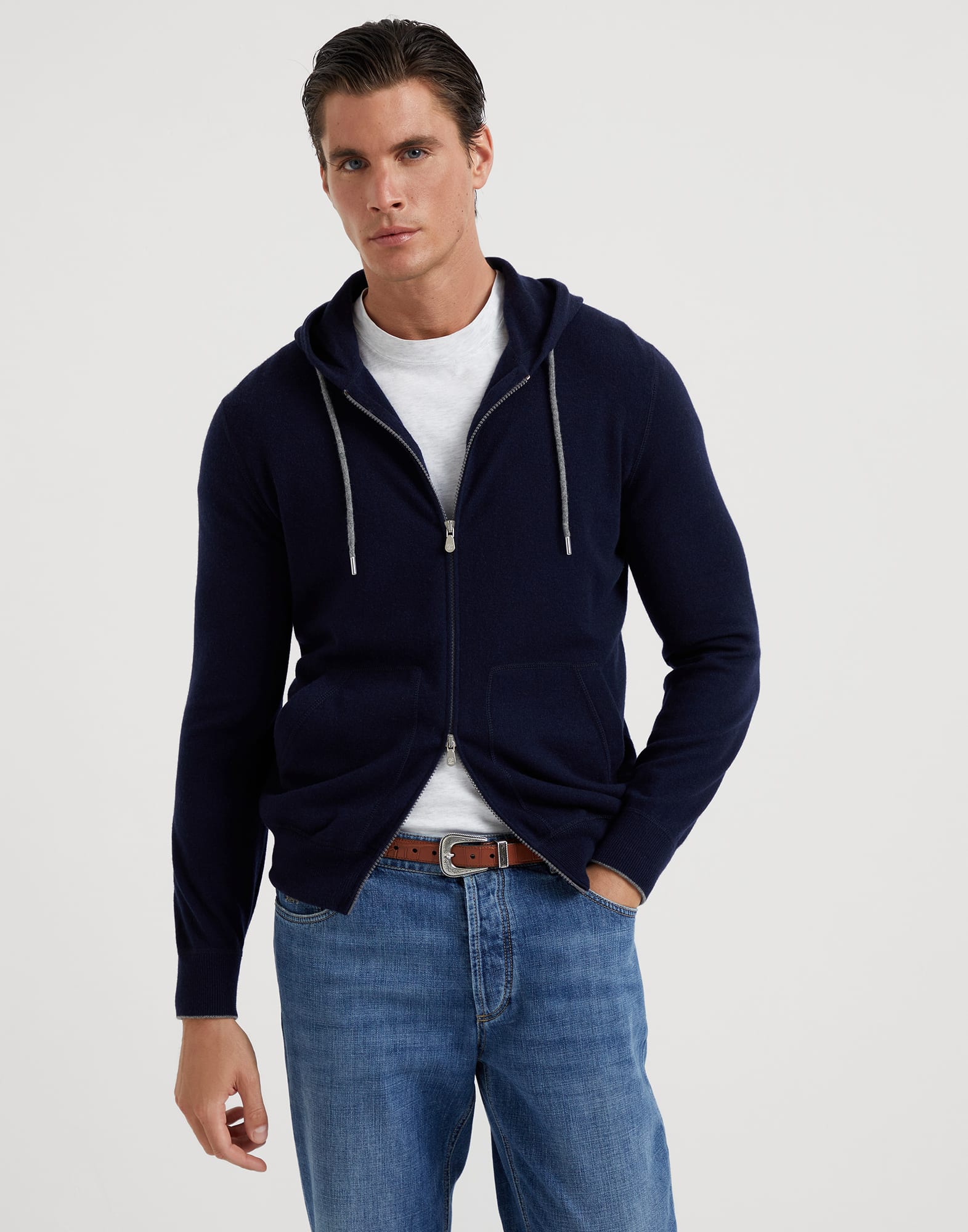 Sweatshirt style cardigan 242M2223246CW42504 for Man Brunello Cucinelli