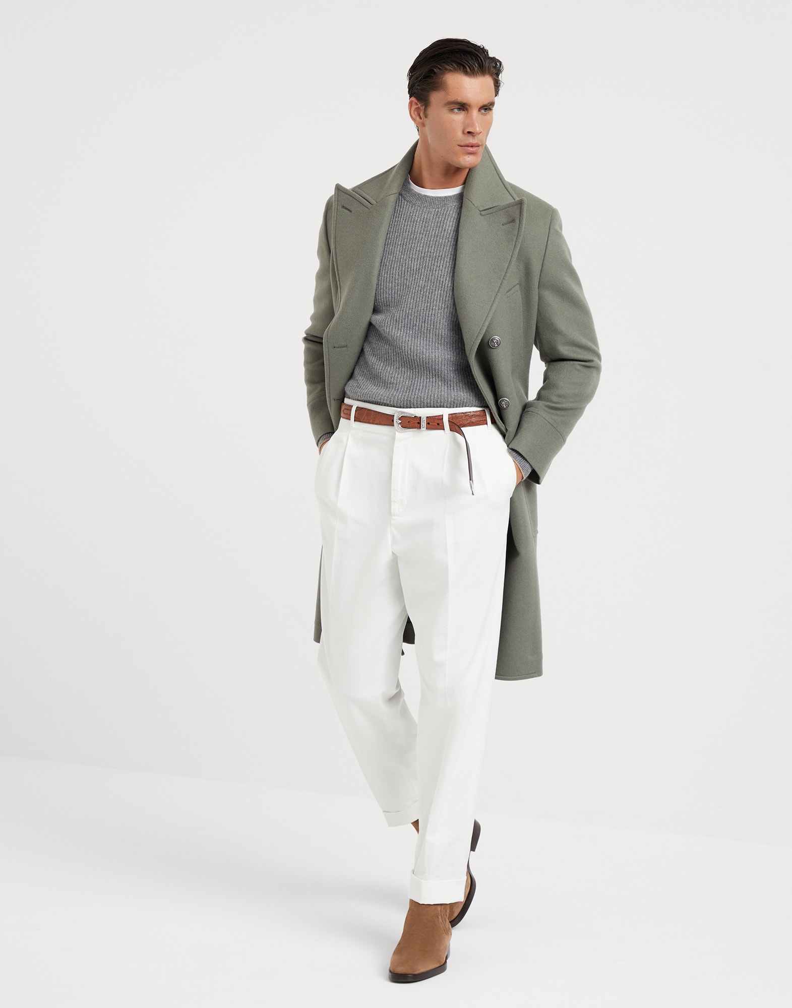 English Rib knit sweater (242M2274100CO312) for Man | Brunello Cucinelli