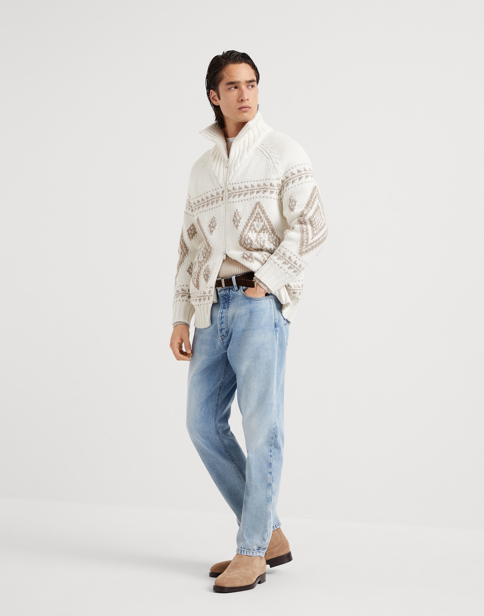 English Rib knit sweater