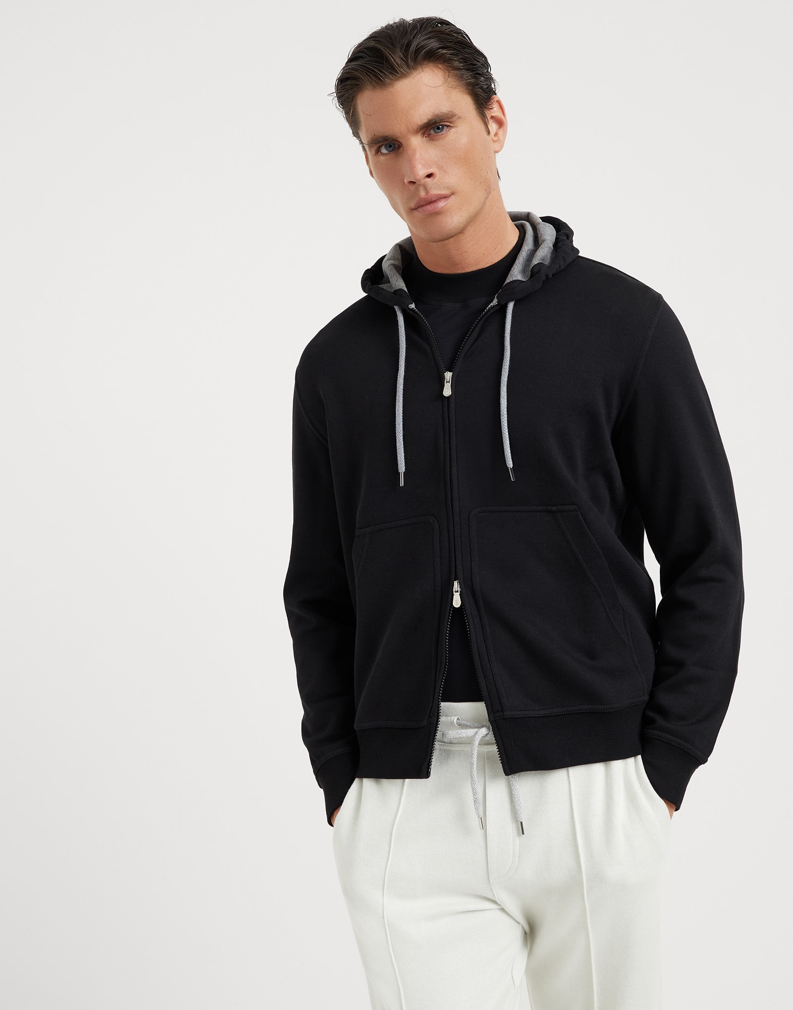 Double cloth sweatshirt