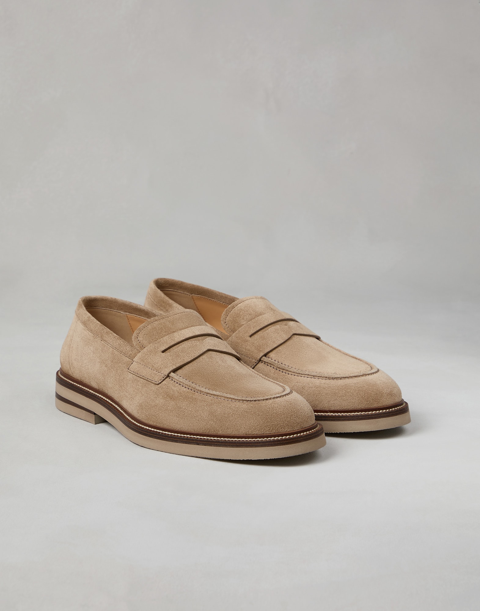 Penny Loafer in camoscio
