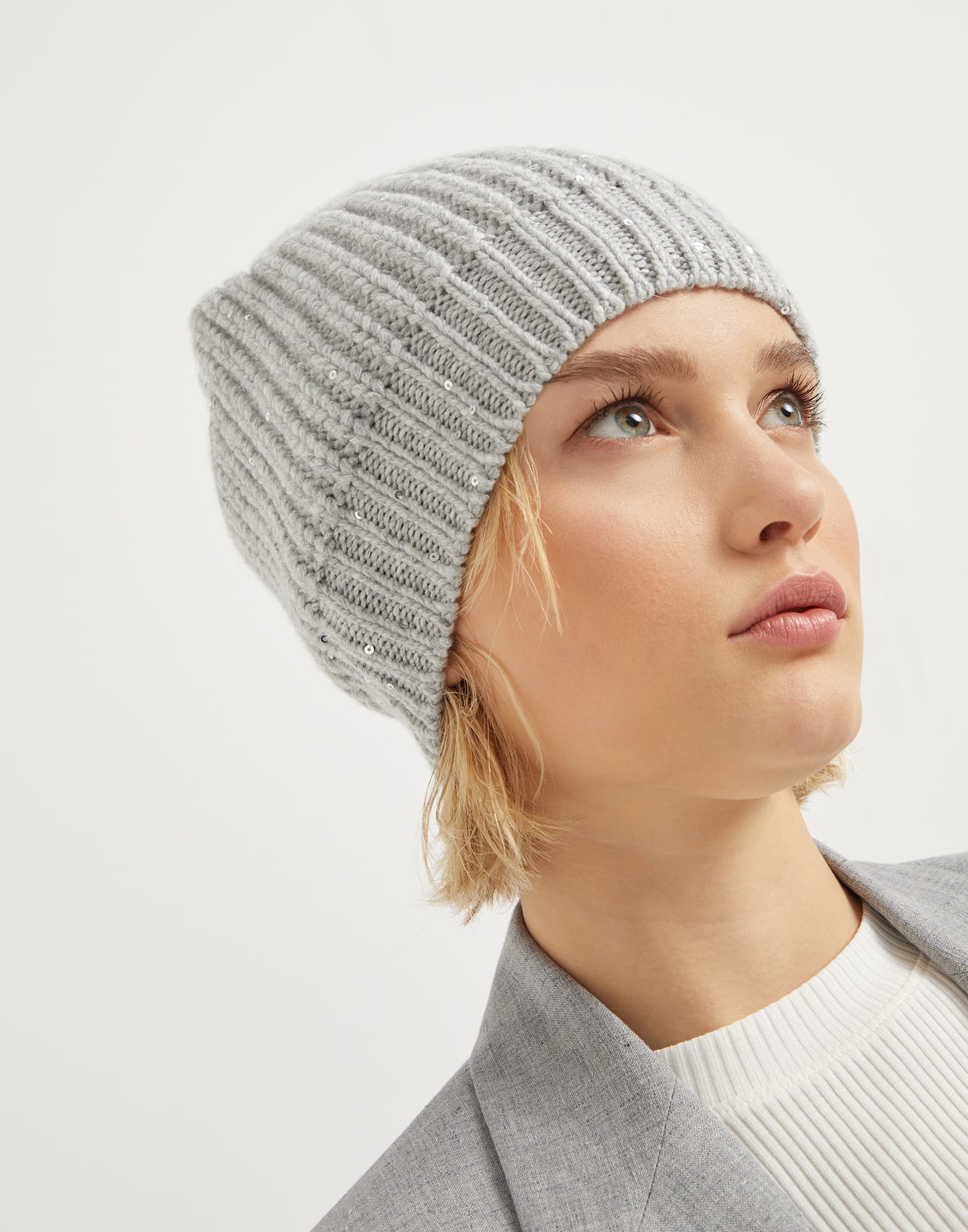 Cashmere and silk beanie (242M32373999C101) for Woman