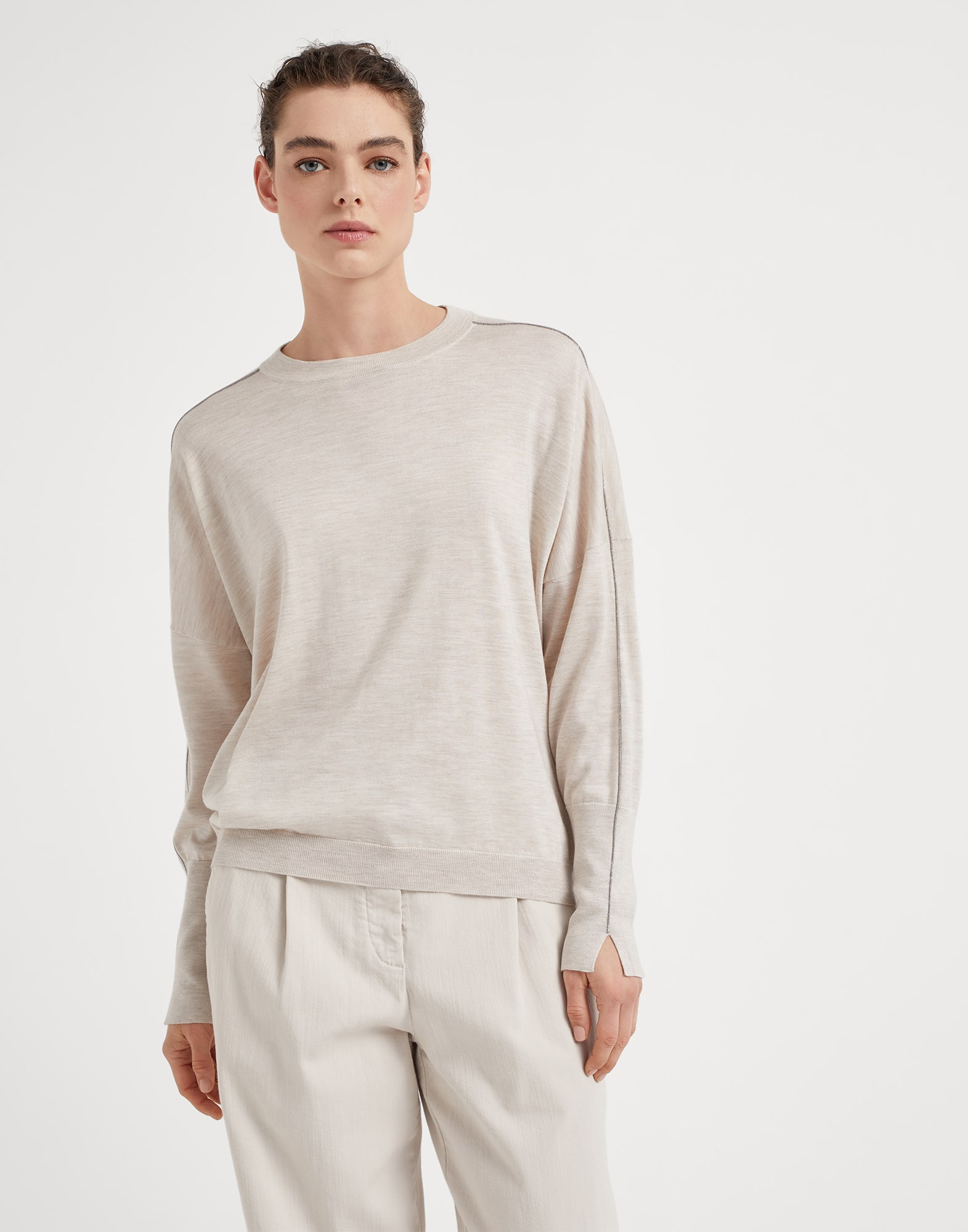 Cashmere and silk sweater