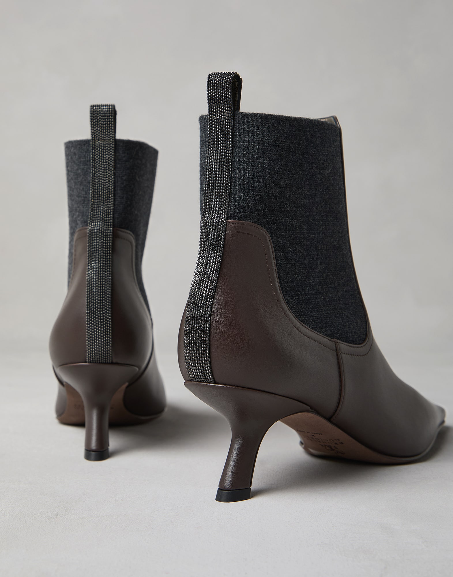 Nappa ankle boots Brown Woman - Brunello Cucinelli