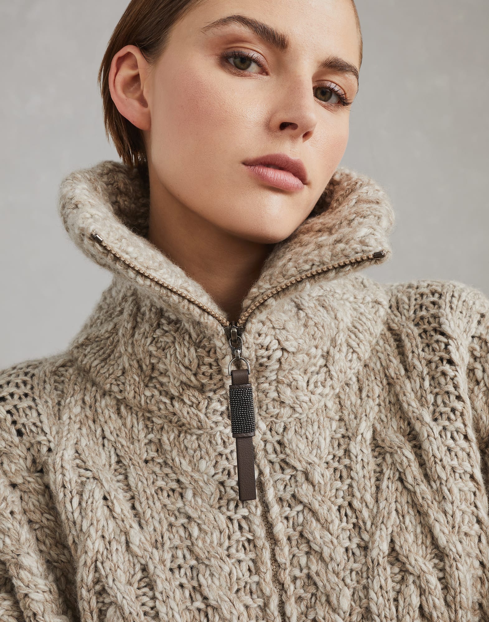 Soft wool and cashmere cardigan (242MGY354006C4052) for Soft wool and cashmere cardigan (242MGY354006C4052) for