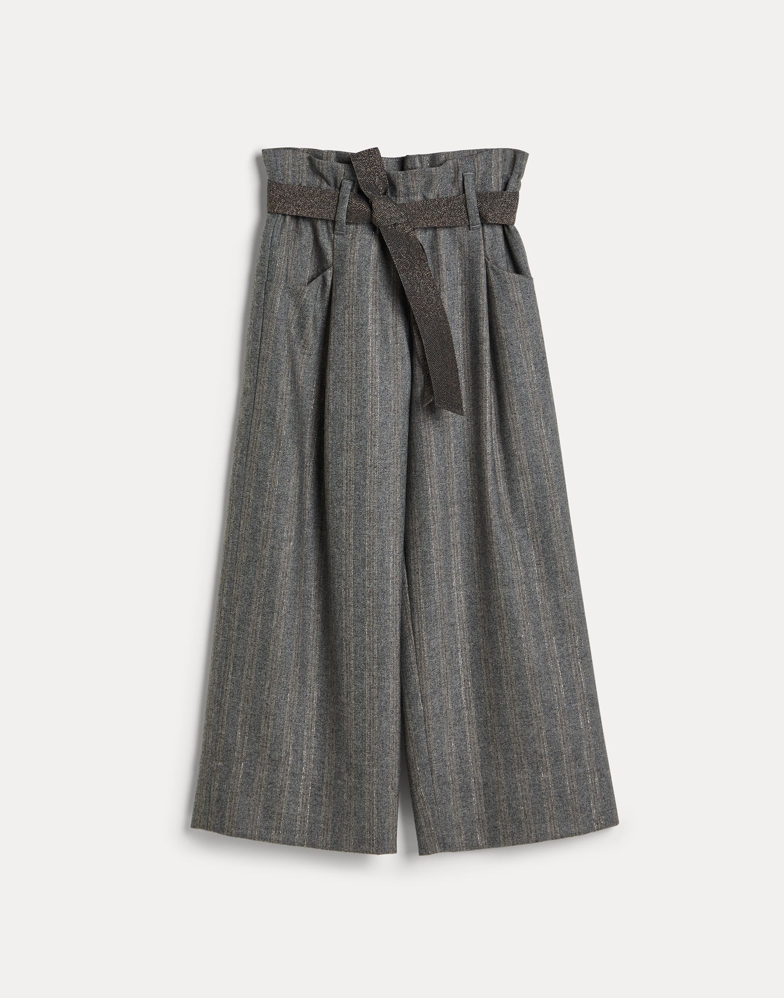 Flannel A-line trousers