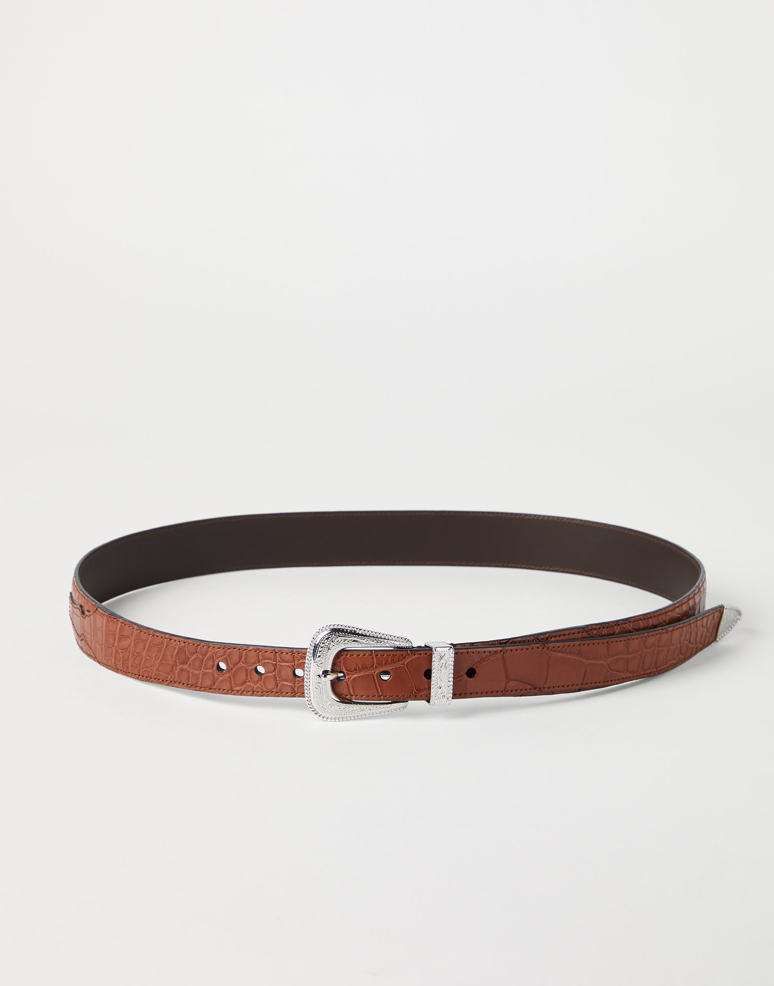 Belt with detailed buckle