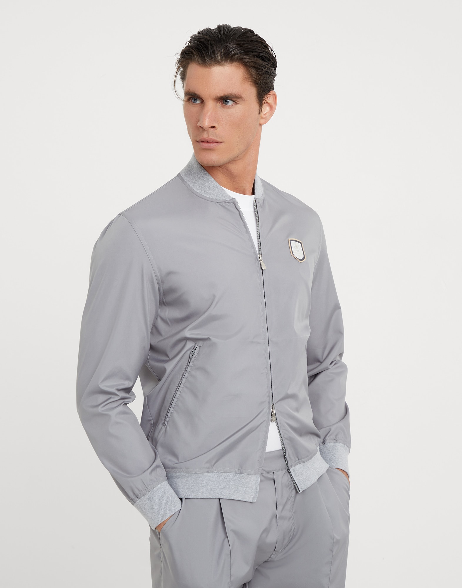 Nylon sweatshirt vest