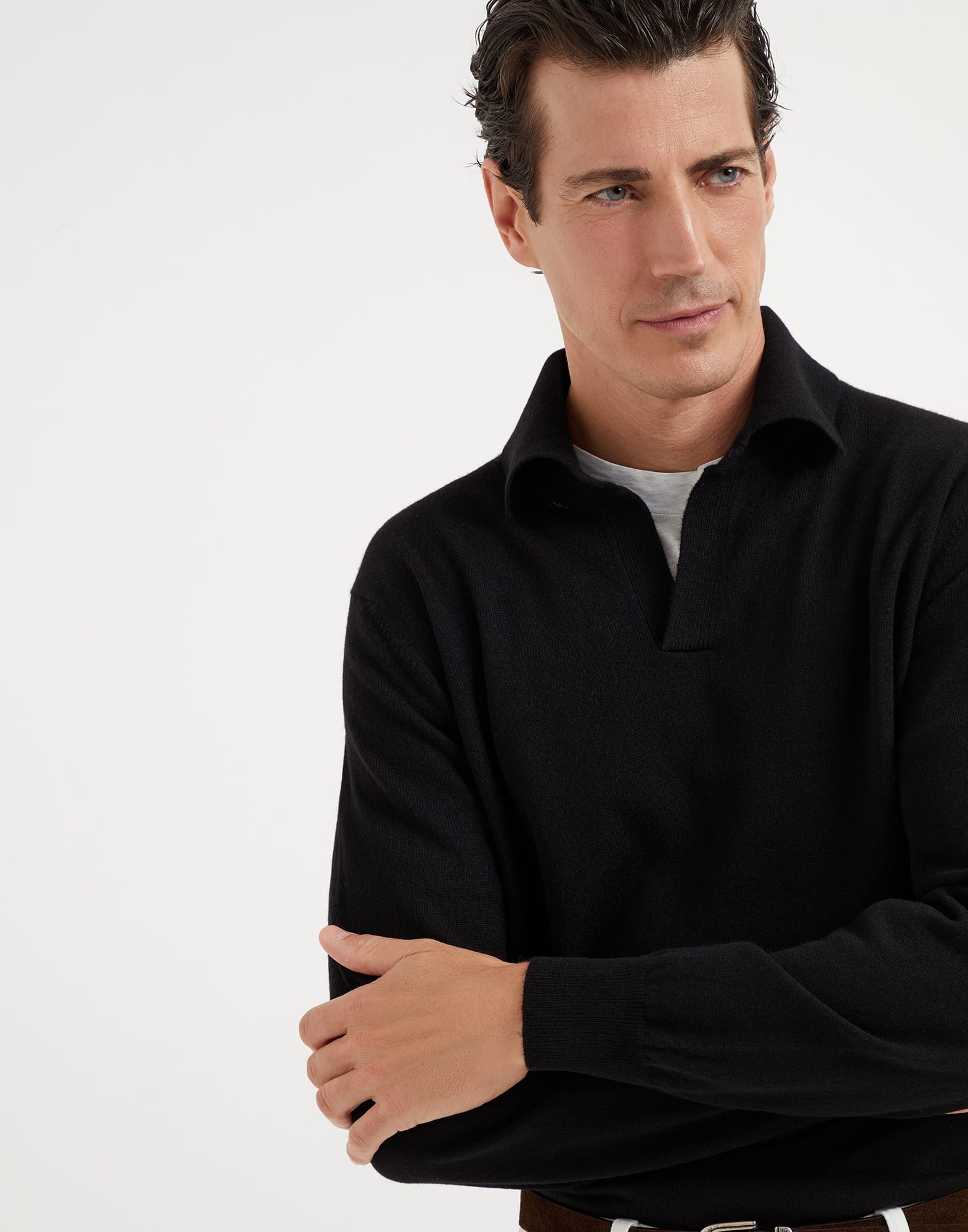 Cashmere knit polo (242M22203005) for Man | Brunello Cucinelli