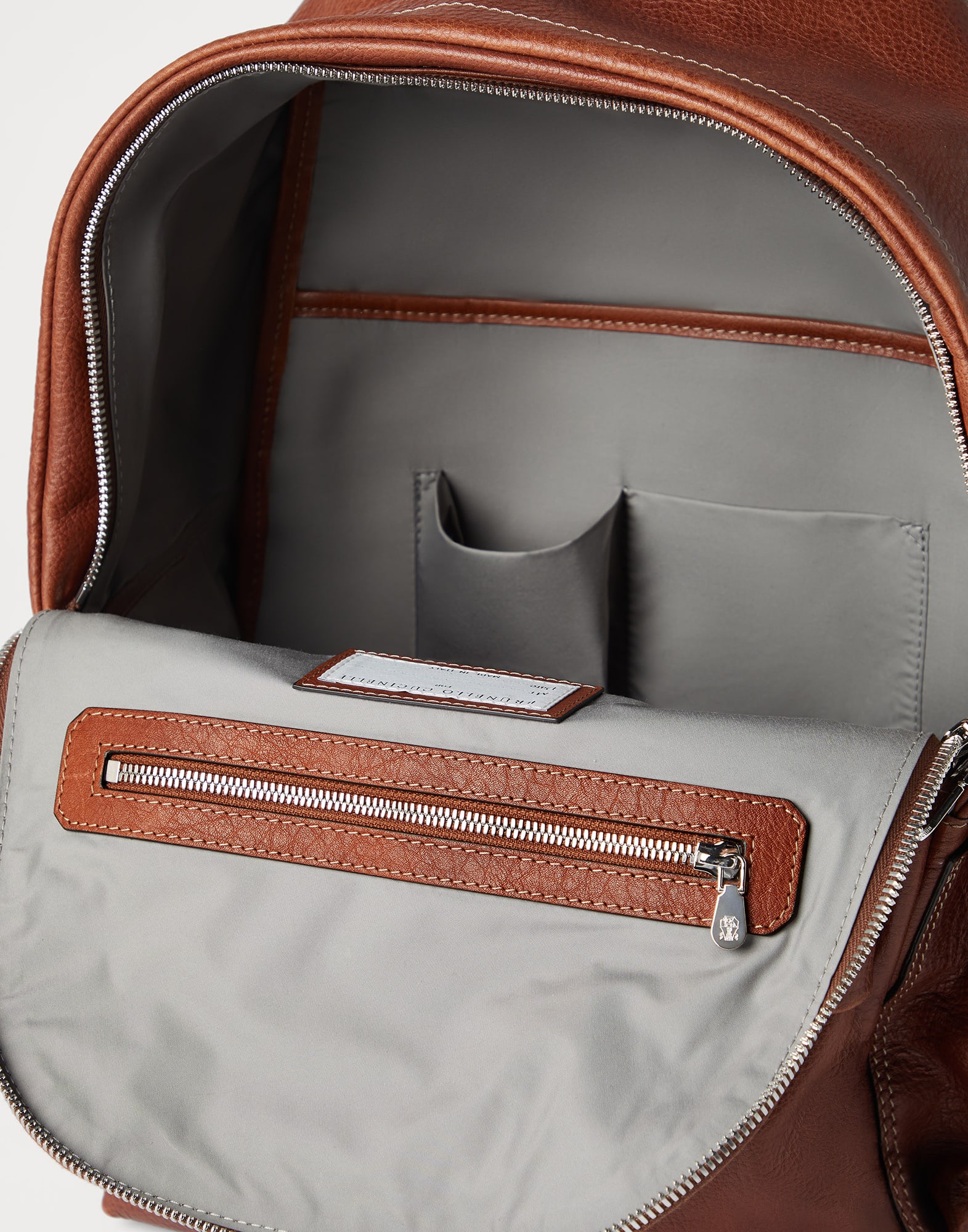 Calfskin backpack (242MBZIU243C6608) for Man | Brunello Cucinelli