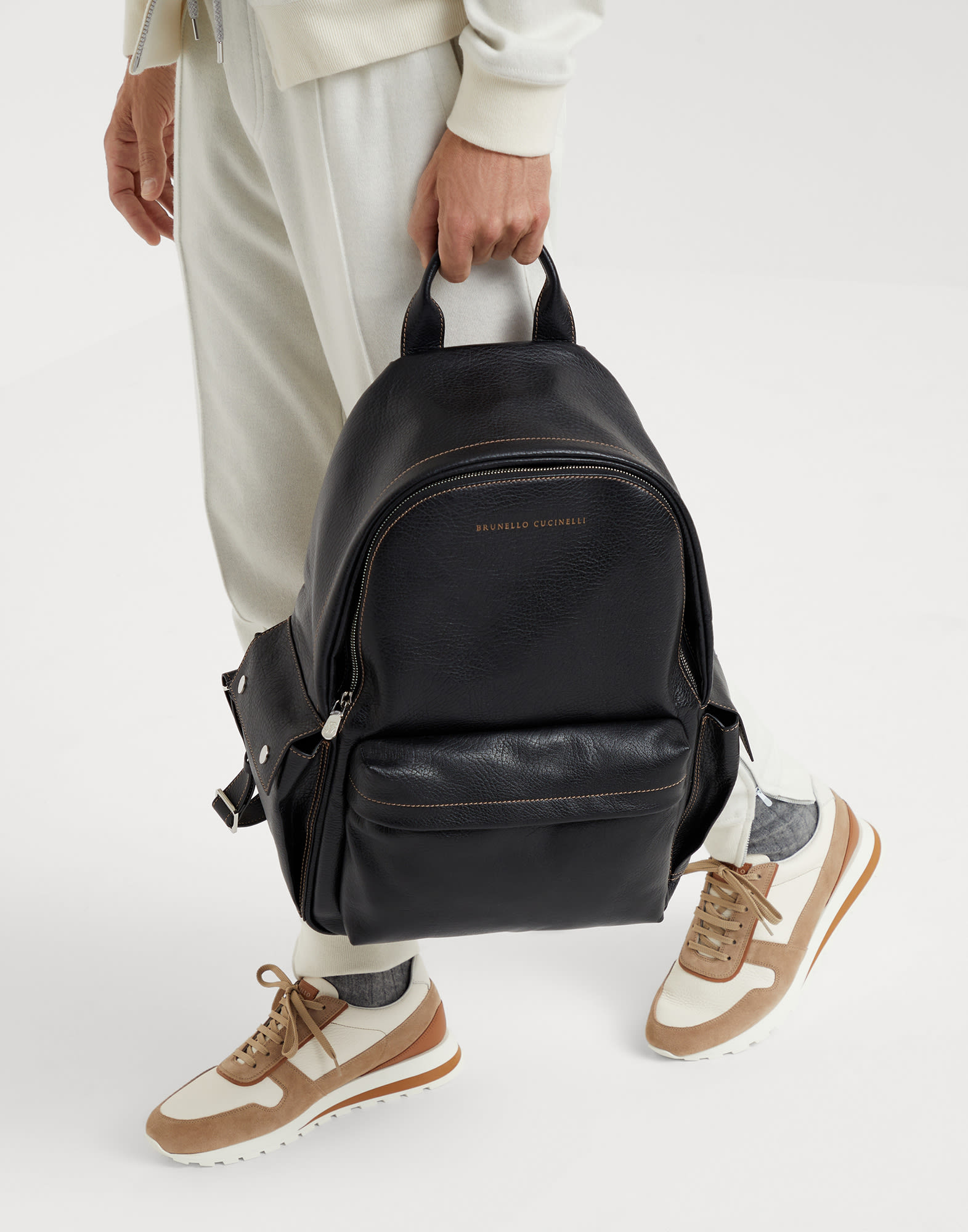 カーフスキンバックパック (242MBZIU243C660801) for メンズ | Brunello Cucinelli