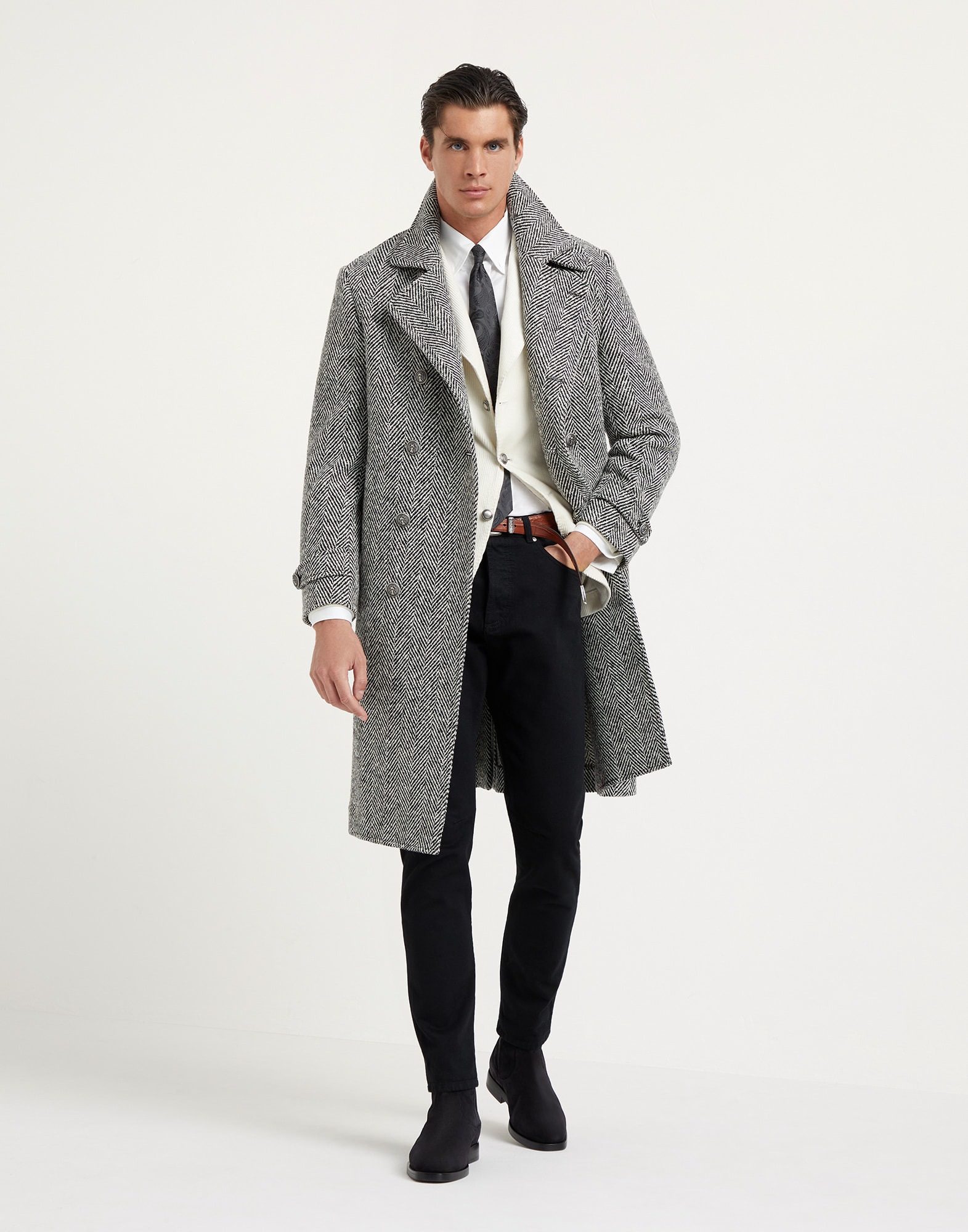 One-and-a-half-breasted coat (242MY4449138KCUF82) for Man One-and-a-half-breasted coat (242MY4449138KCUF82) for Man