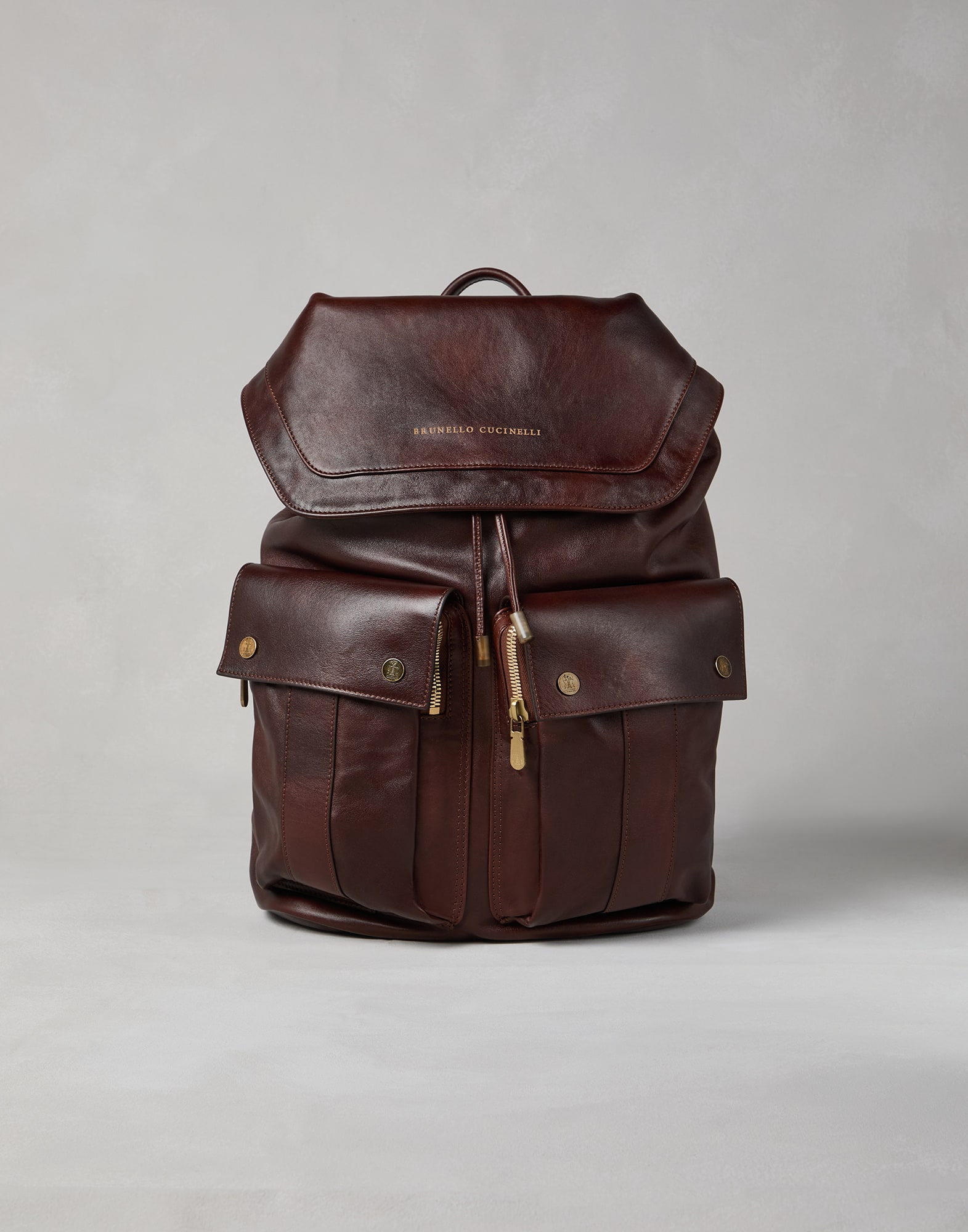 Calfskin backpack 242MBCIU325C845701 for Man Brunello Cucinelli