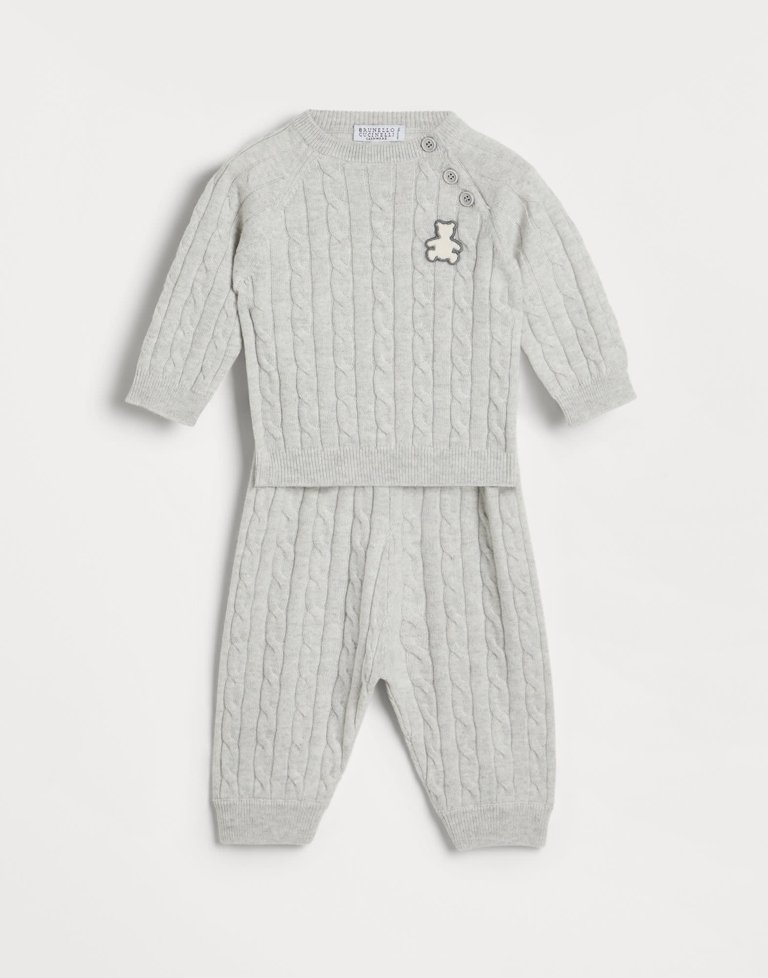 Baby cable knit coordinated set