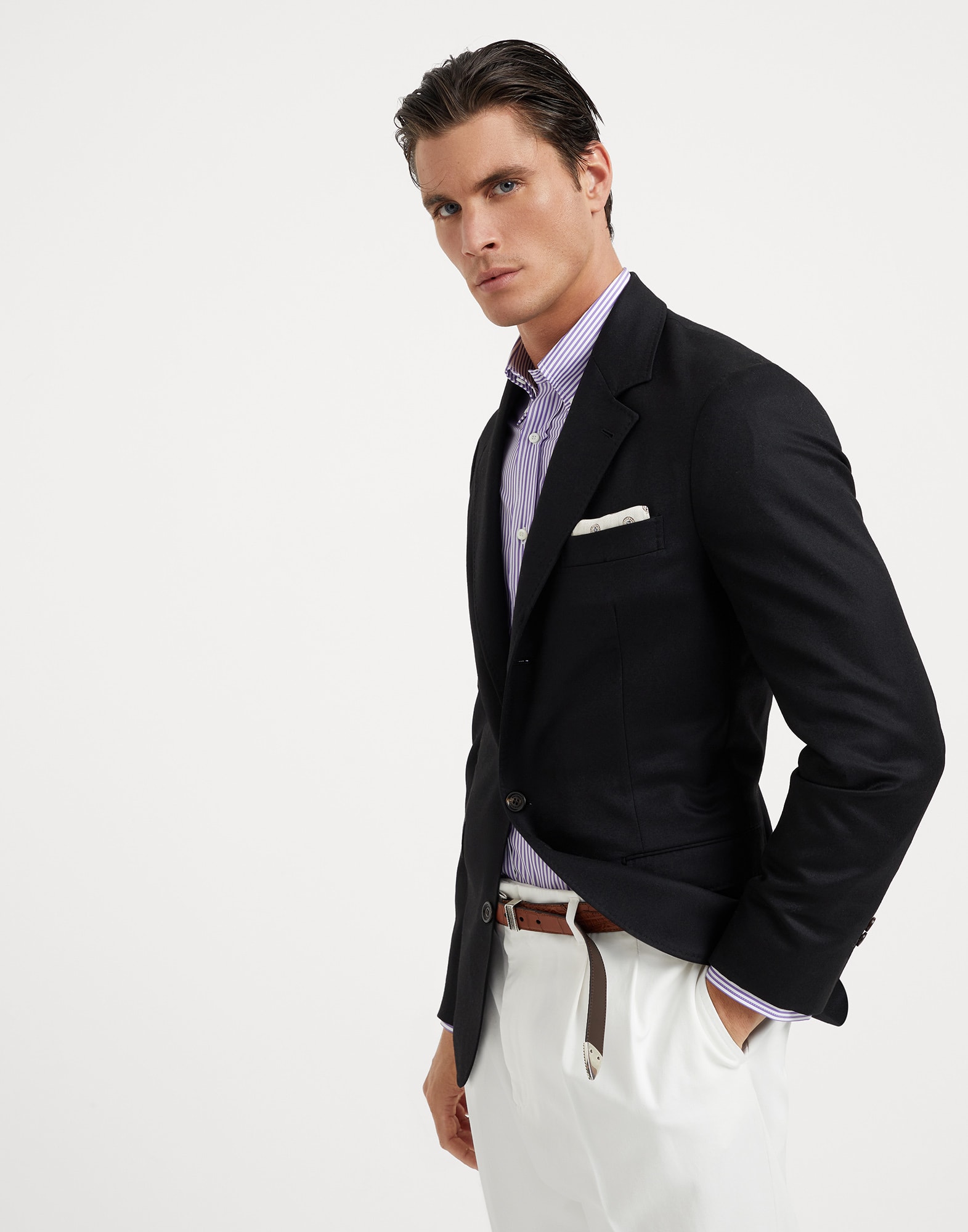 Flannel blazer