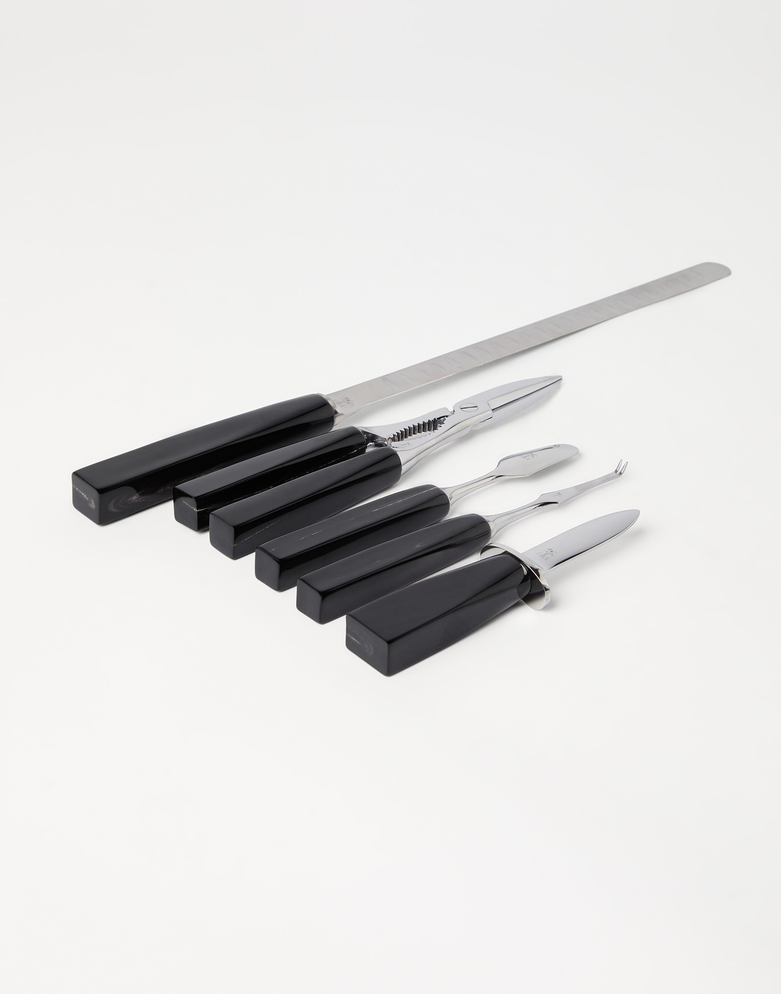 Set of crudités utensils