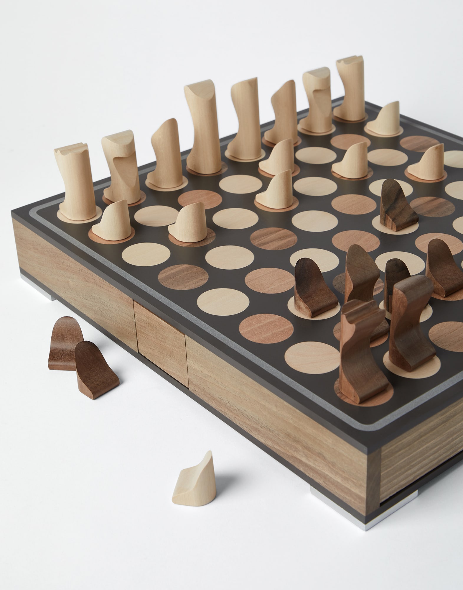 Chess and draughts set (242MLWOGAM827CNOCE01) for Lifestyle | Brunello ...