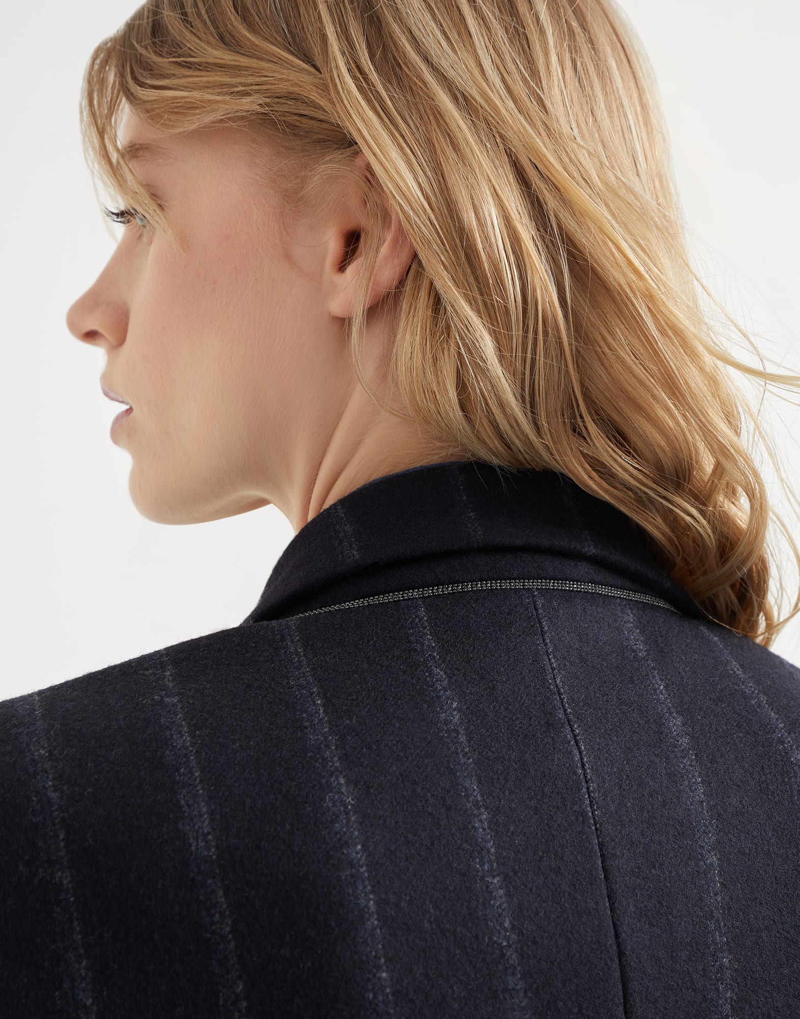 Flannel blazer with monili (242MD5897084C2253) for Woman