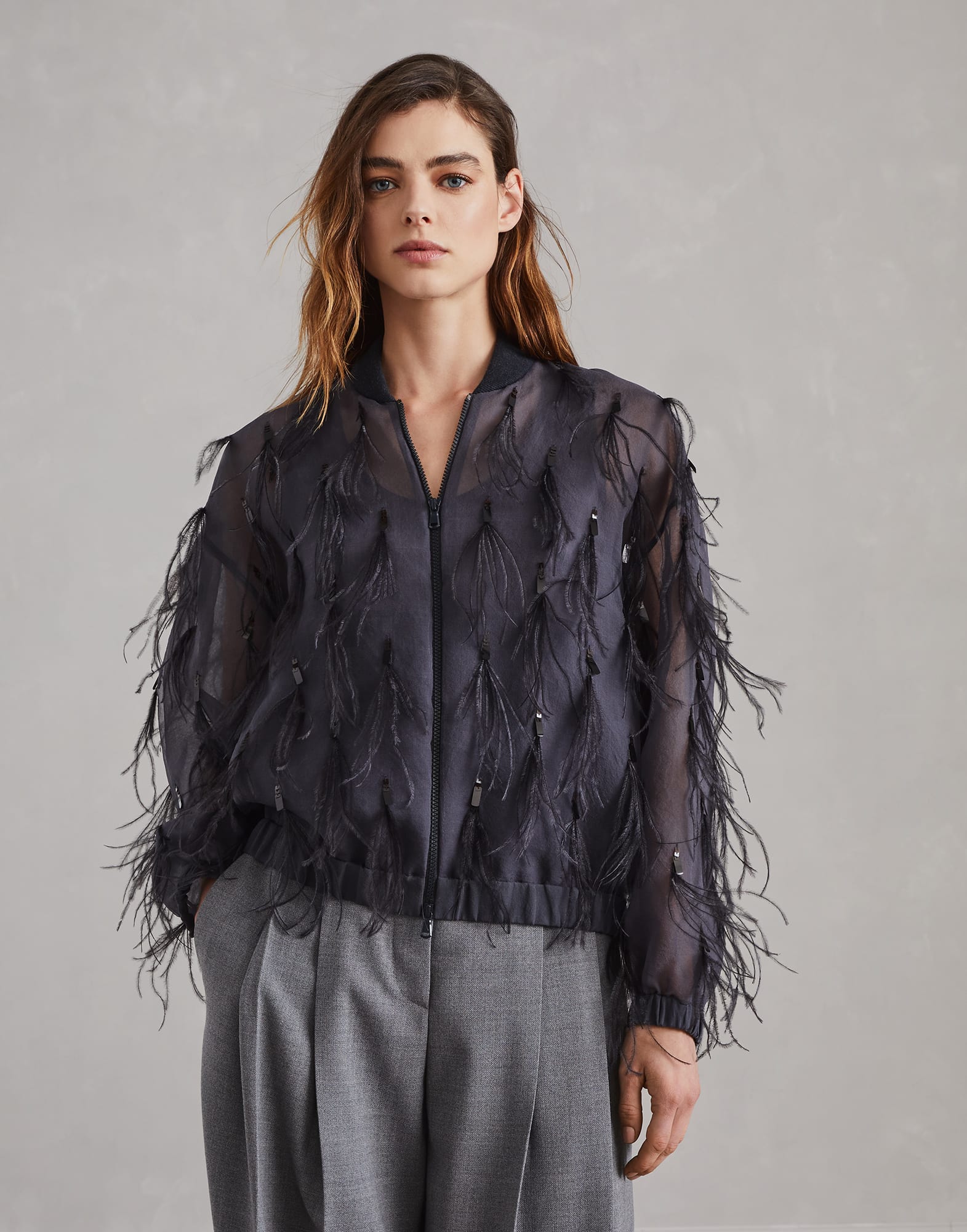 Dazzling Embroidery-Blouson