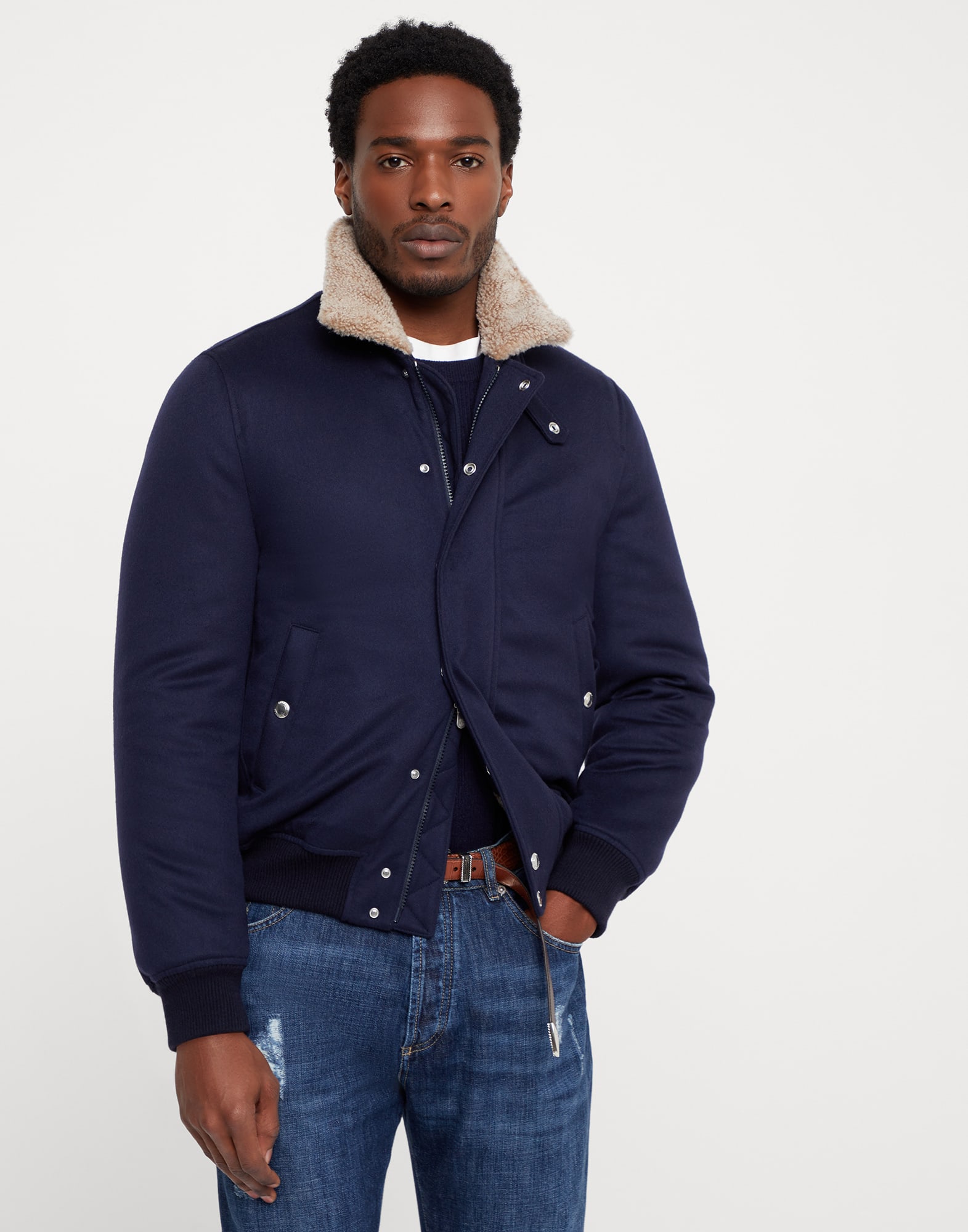 Navy aviator jacket sale