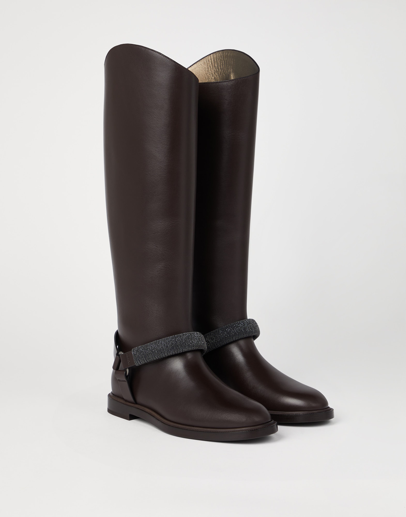 Matte calfskin boots