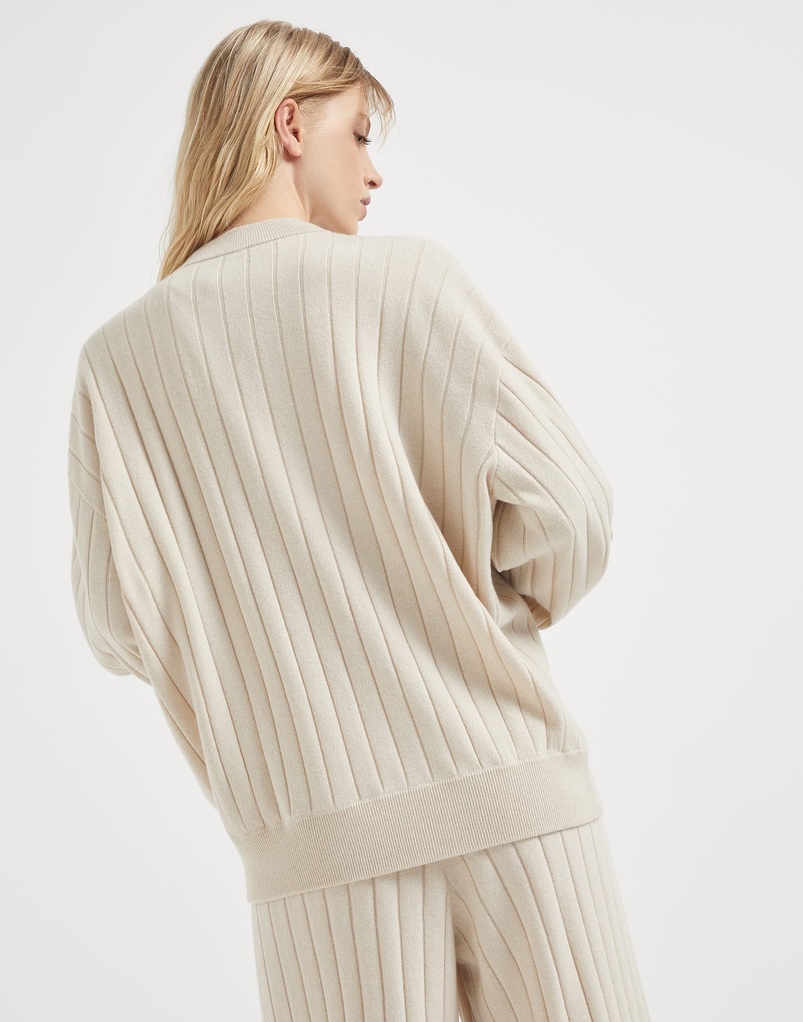 Cashmere sweater with monili (242M12193400CN058) for Woman