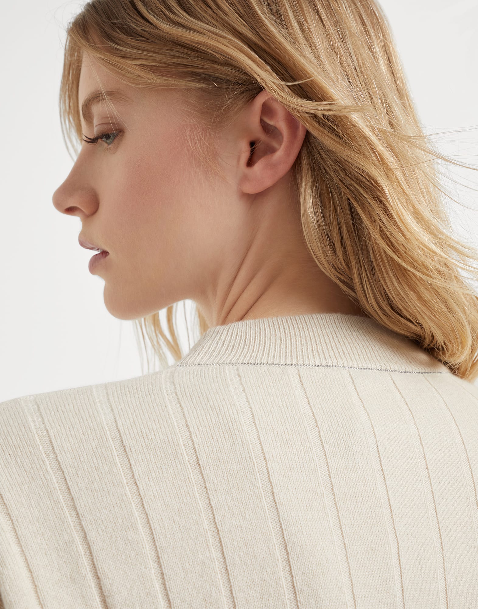Cashmere sweater with monili (242M12193400CN058) for Woman Cashmere sweater with monili (242M12193400CN058) for Woman