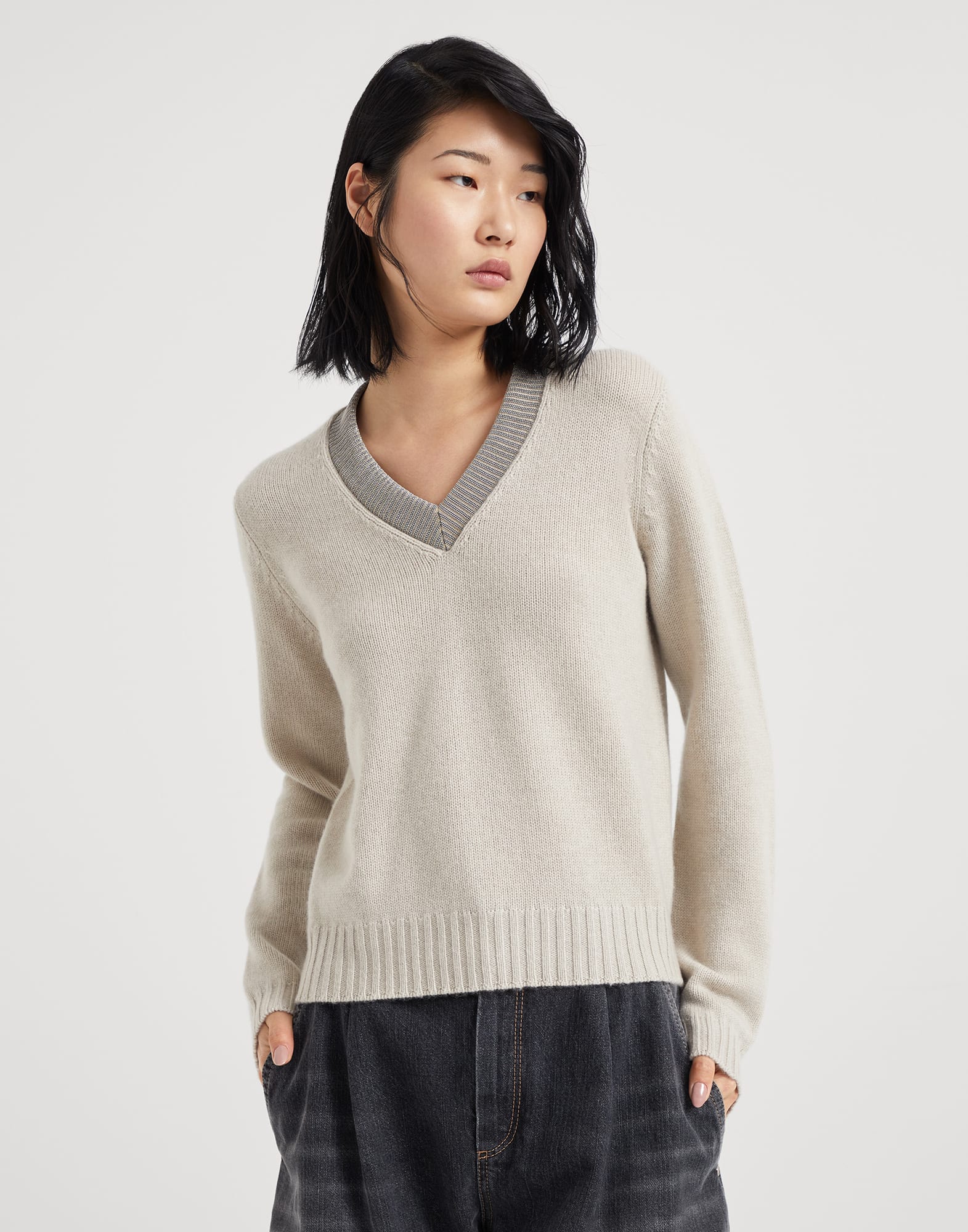 Cucinelli cashmere sweater discount