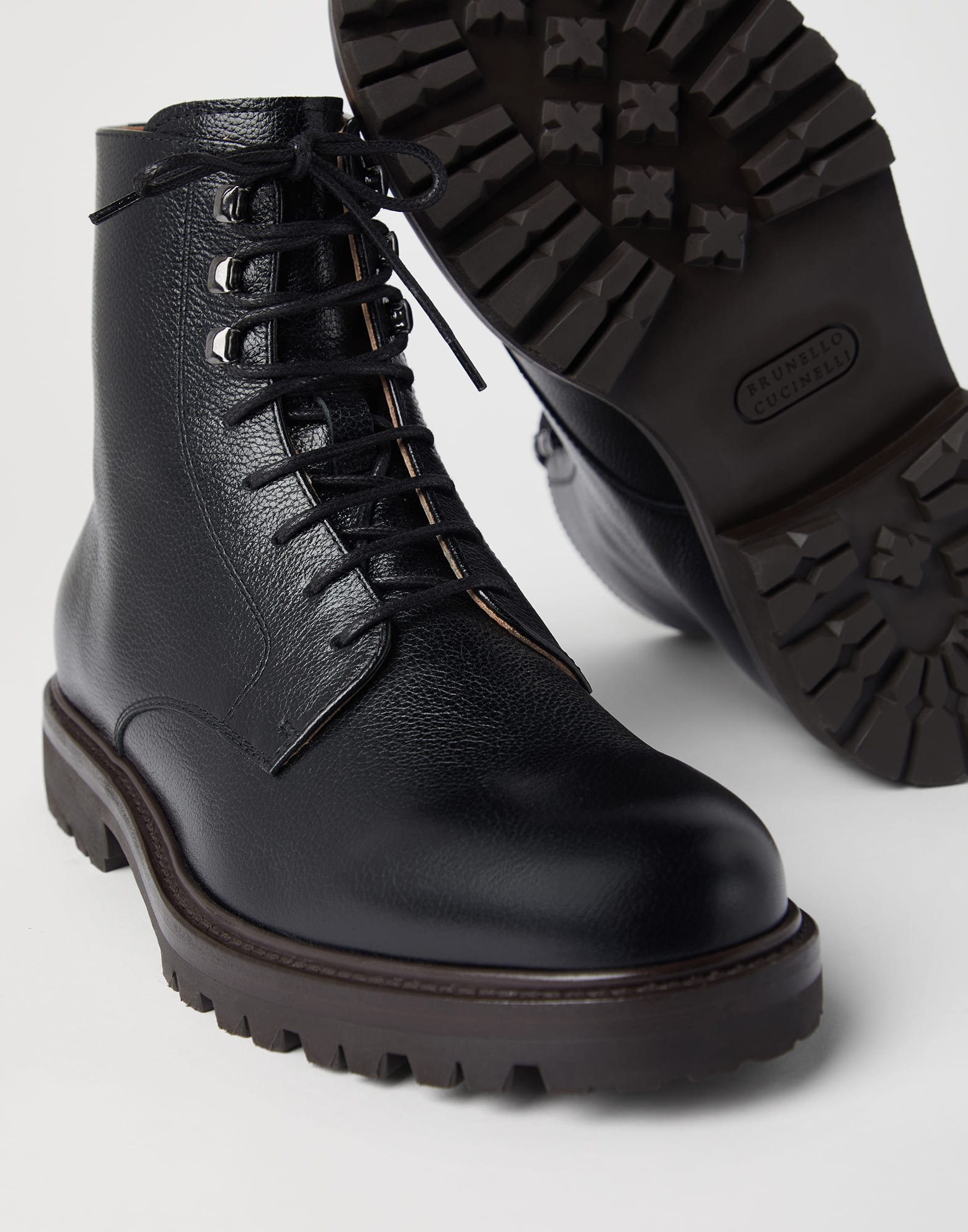 Calfskin boots Black Man - Brunello Cucinelli