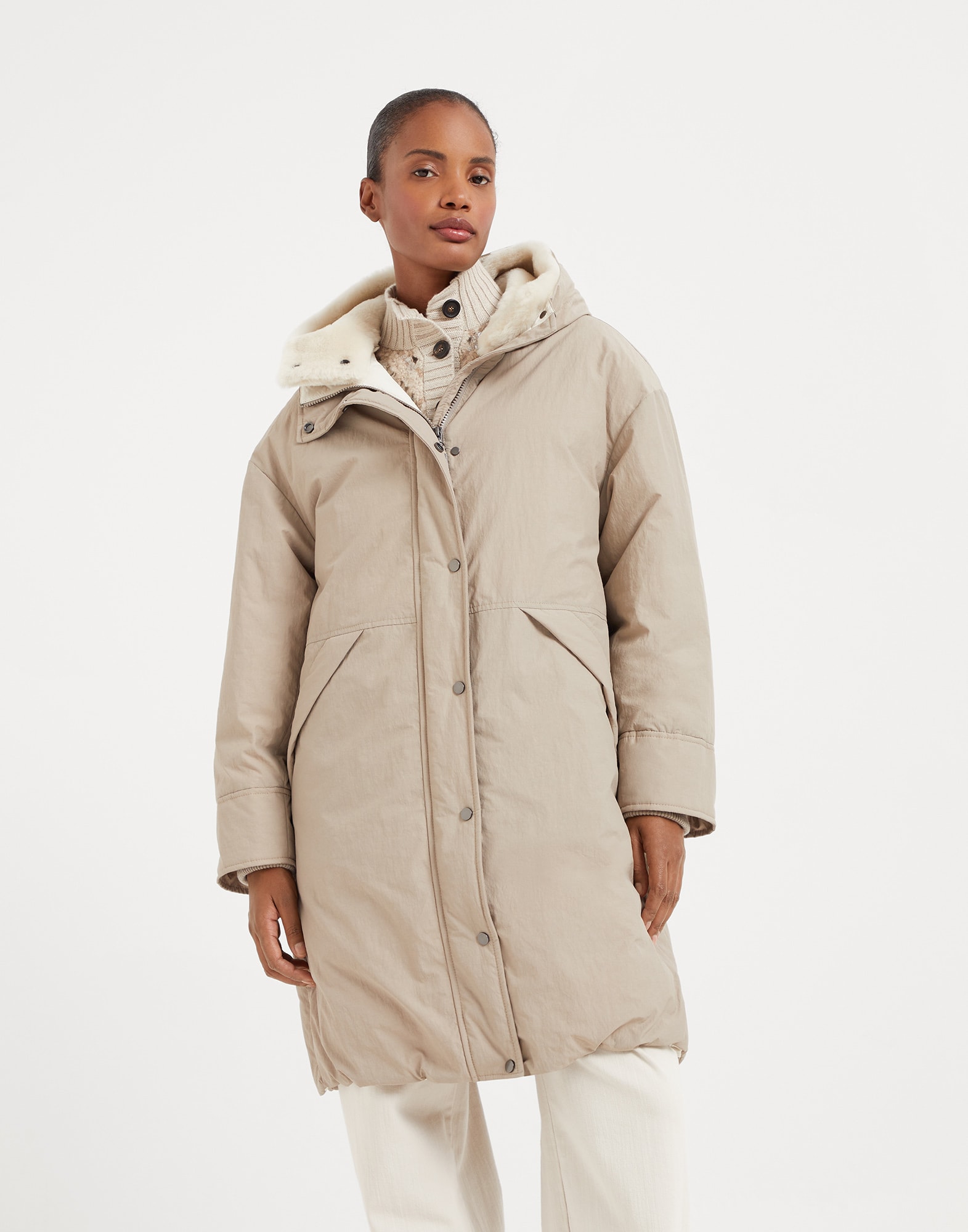 Brunello cucinelli puffer jacket hot sale