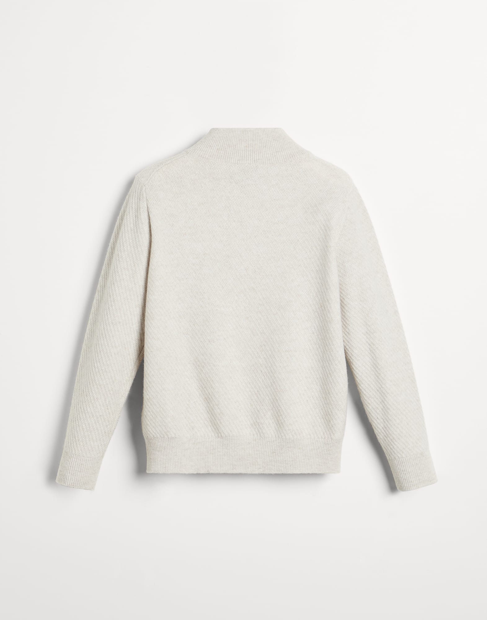 Sweater with half zipper