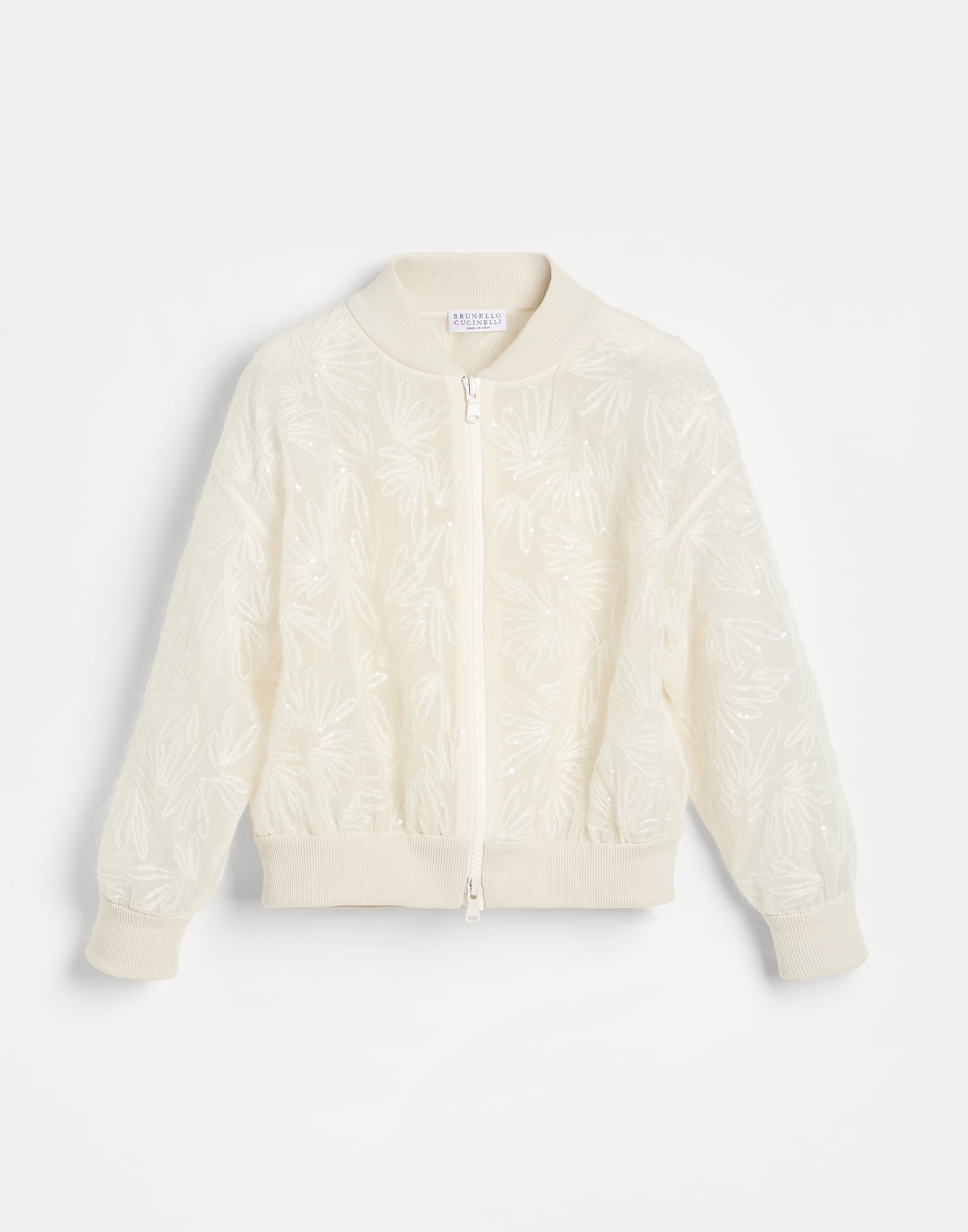 Crispy silk bomber jacket