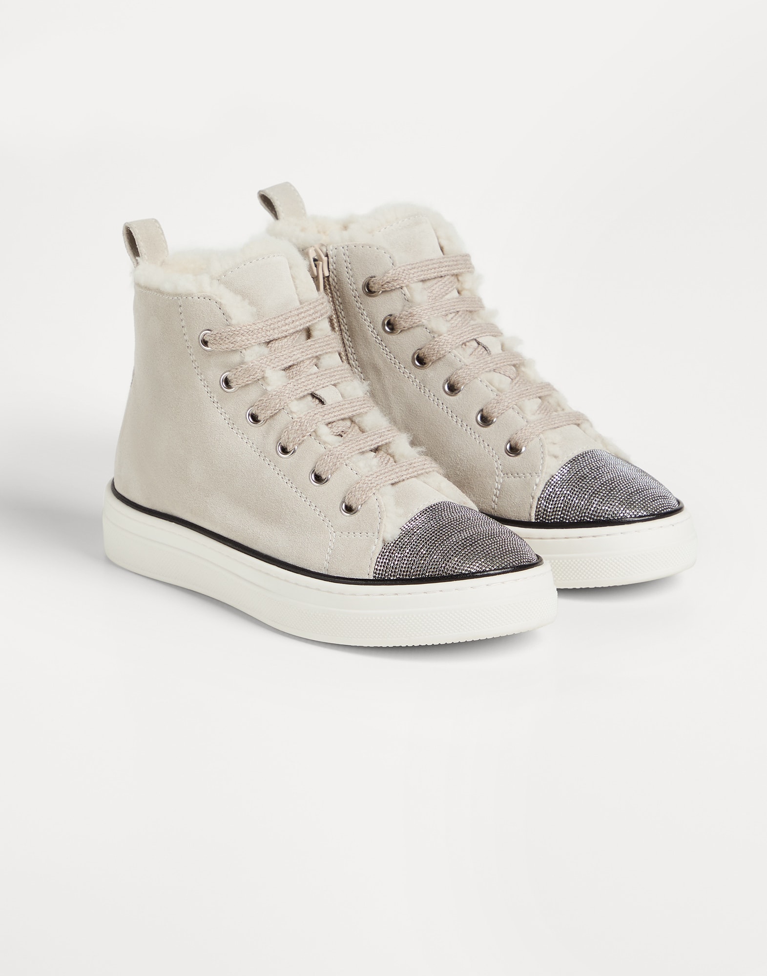 Shearling lined sneakers