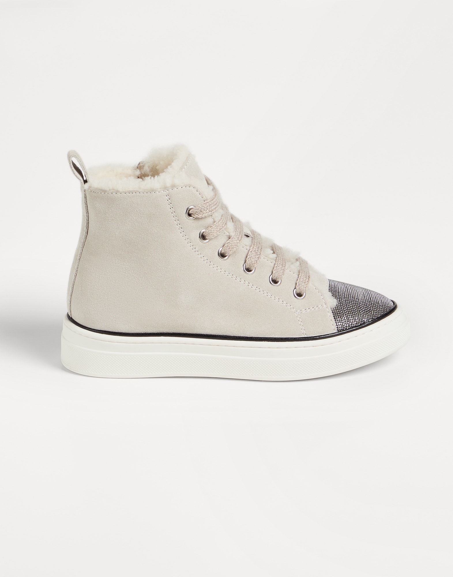 Shearling lined sneakers