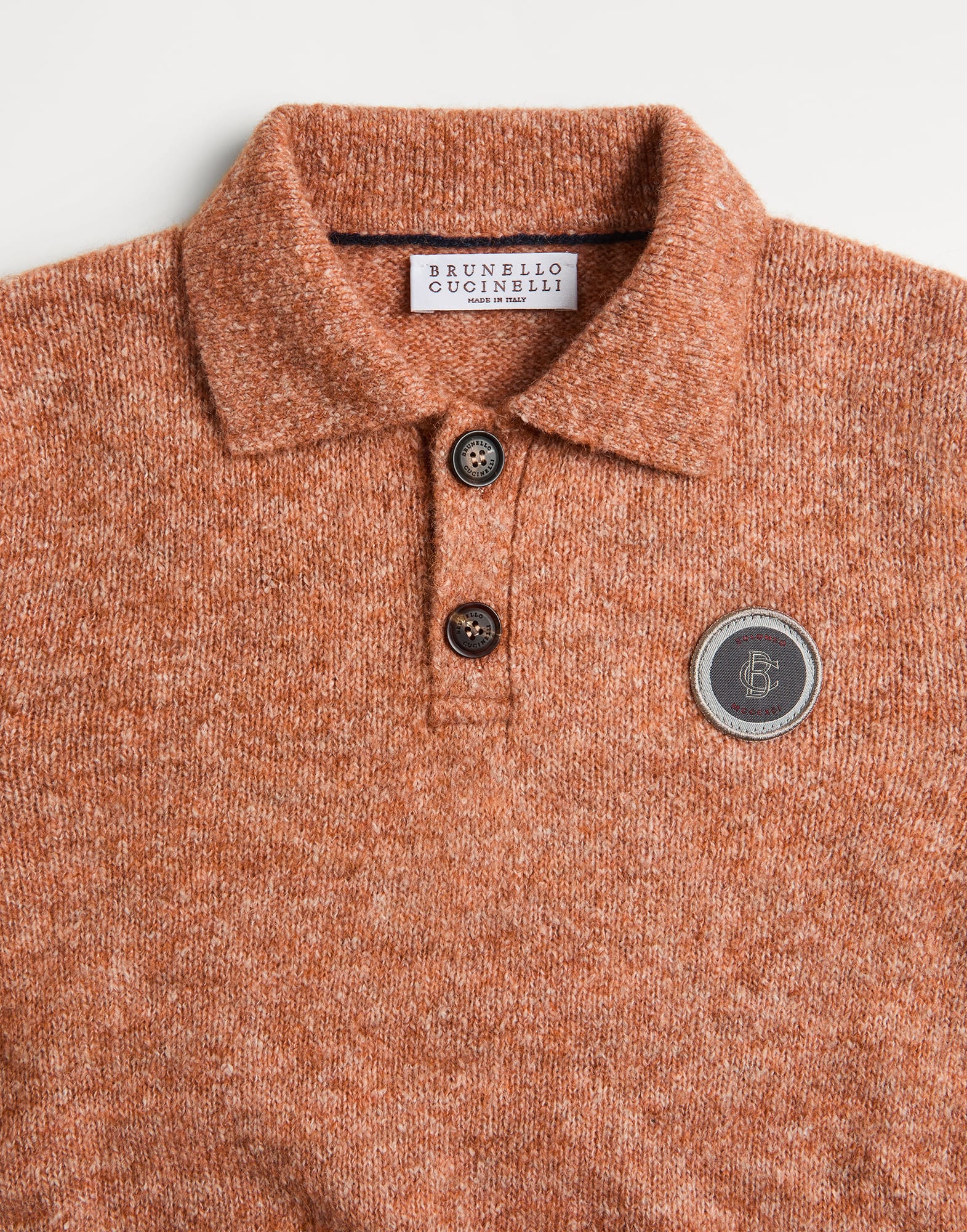 Gestrickte Poloshirt 242BSOM74405CBU47 fur Jungen Brunello Cucinelli