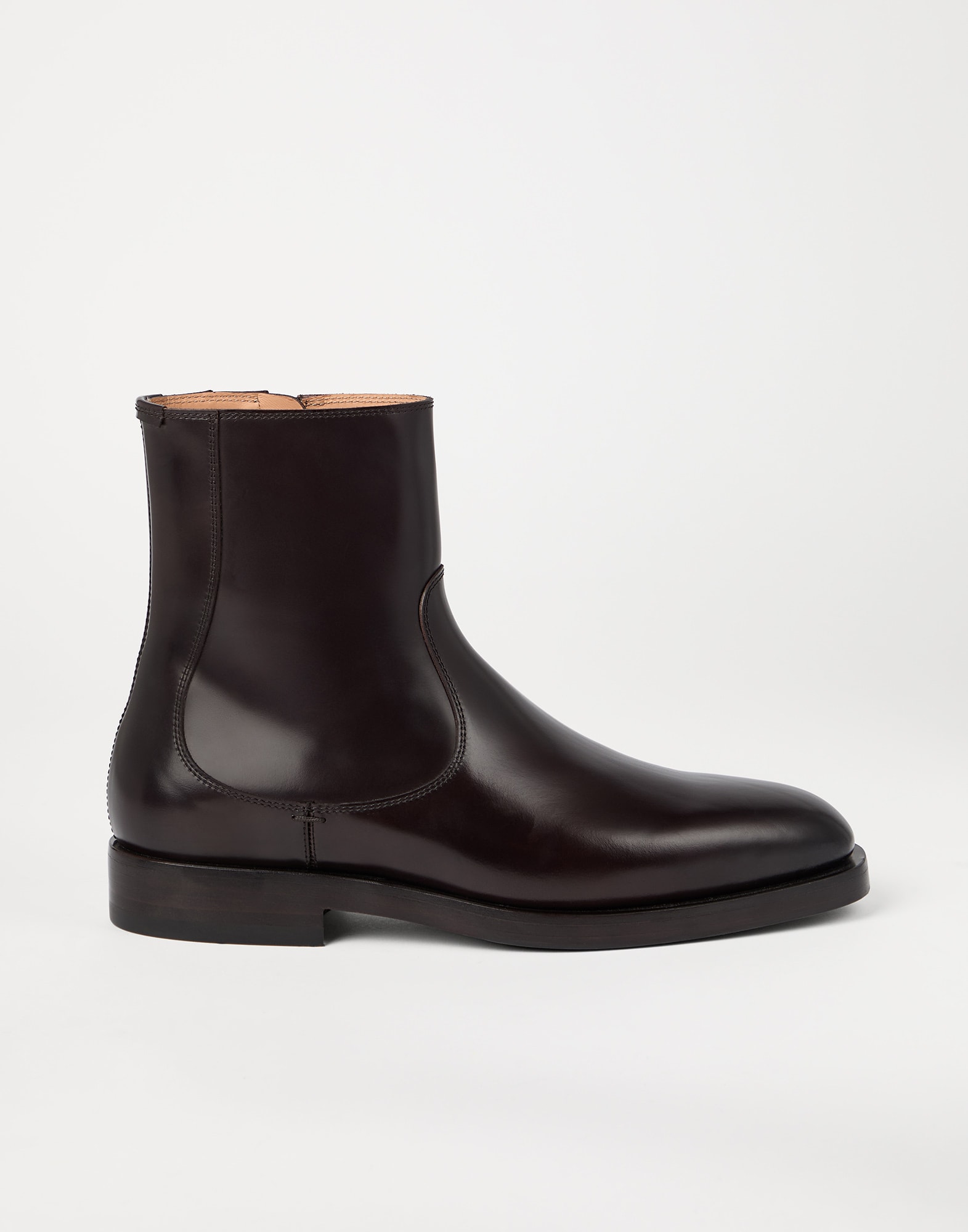 Calfskin boots (242MZUFAPV716C7431) for Man | Brunello Cucinelli