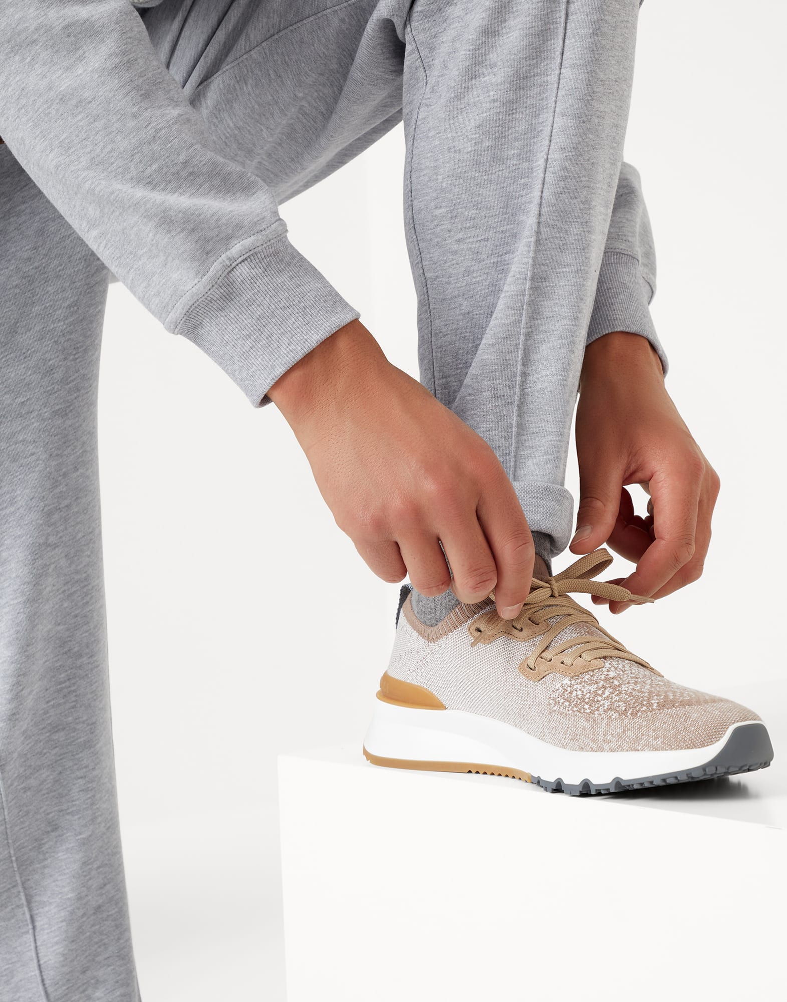 Knit runners (242MZUKISO250CI312) for Man | Brunello Cucinelli