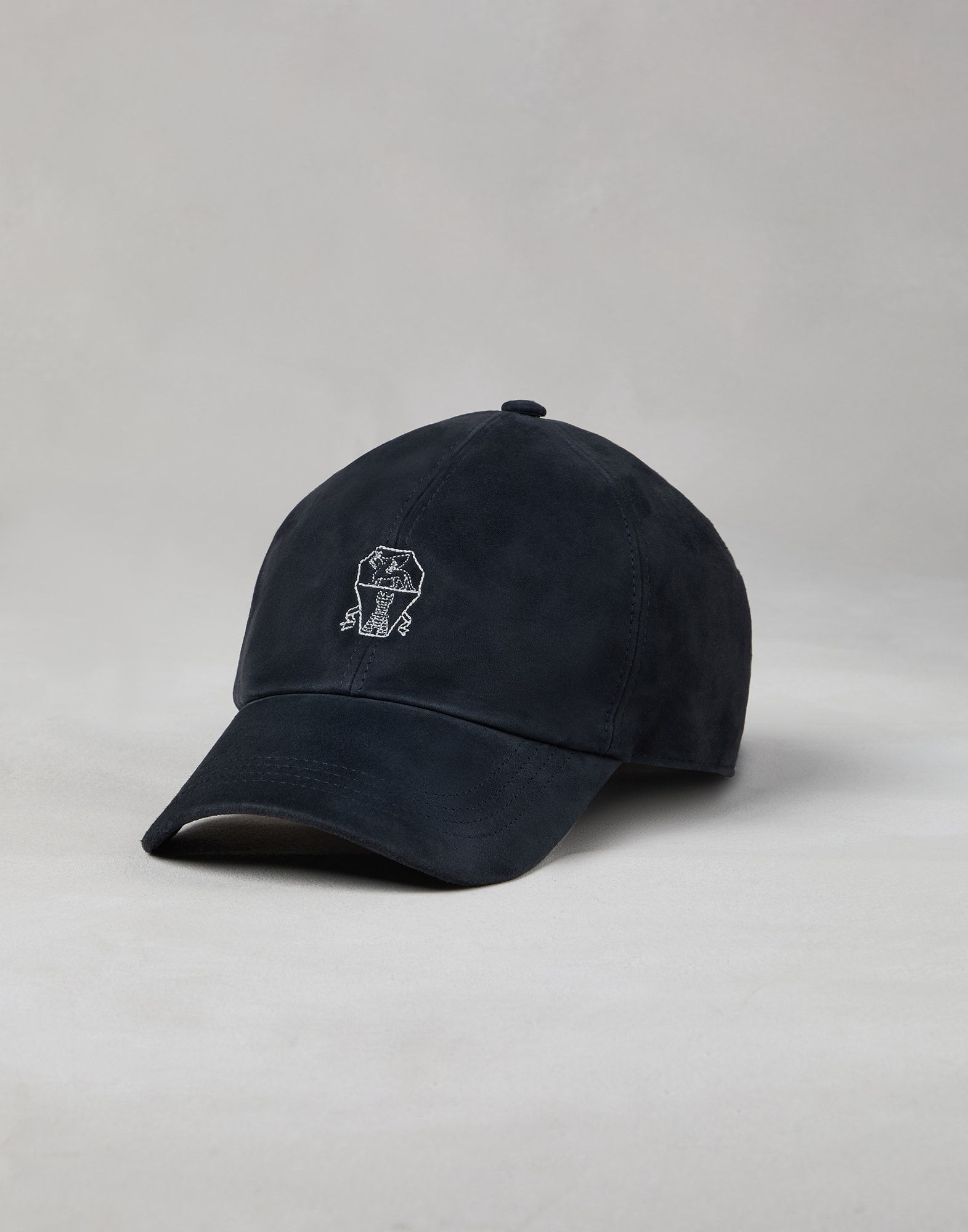 Suede baseball cap