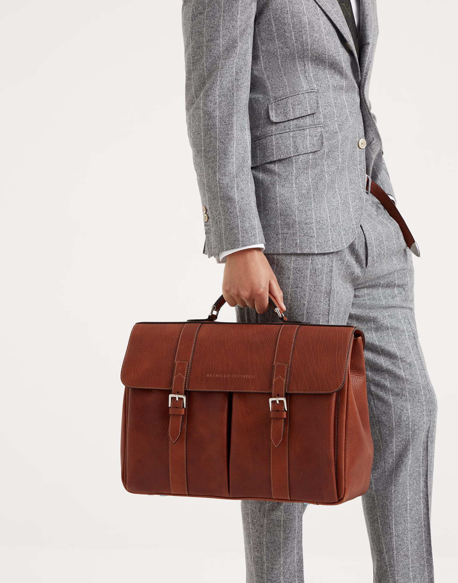 Brunello cucinelli briefcase top