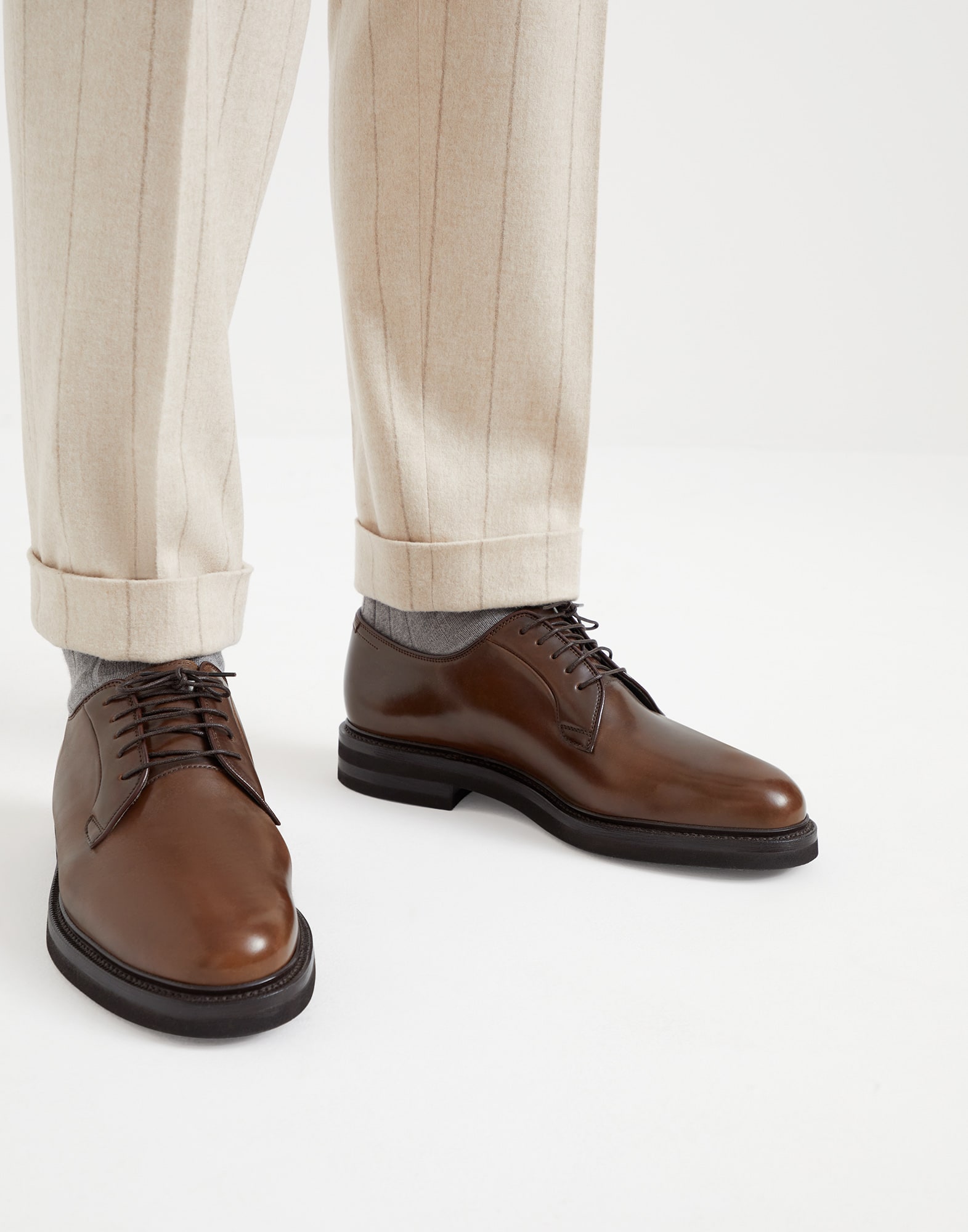 Cordovan Derby (242MZUCHOK971C6491) for Man | Brunello Cucinelli