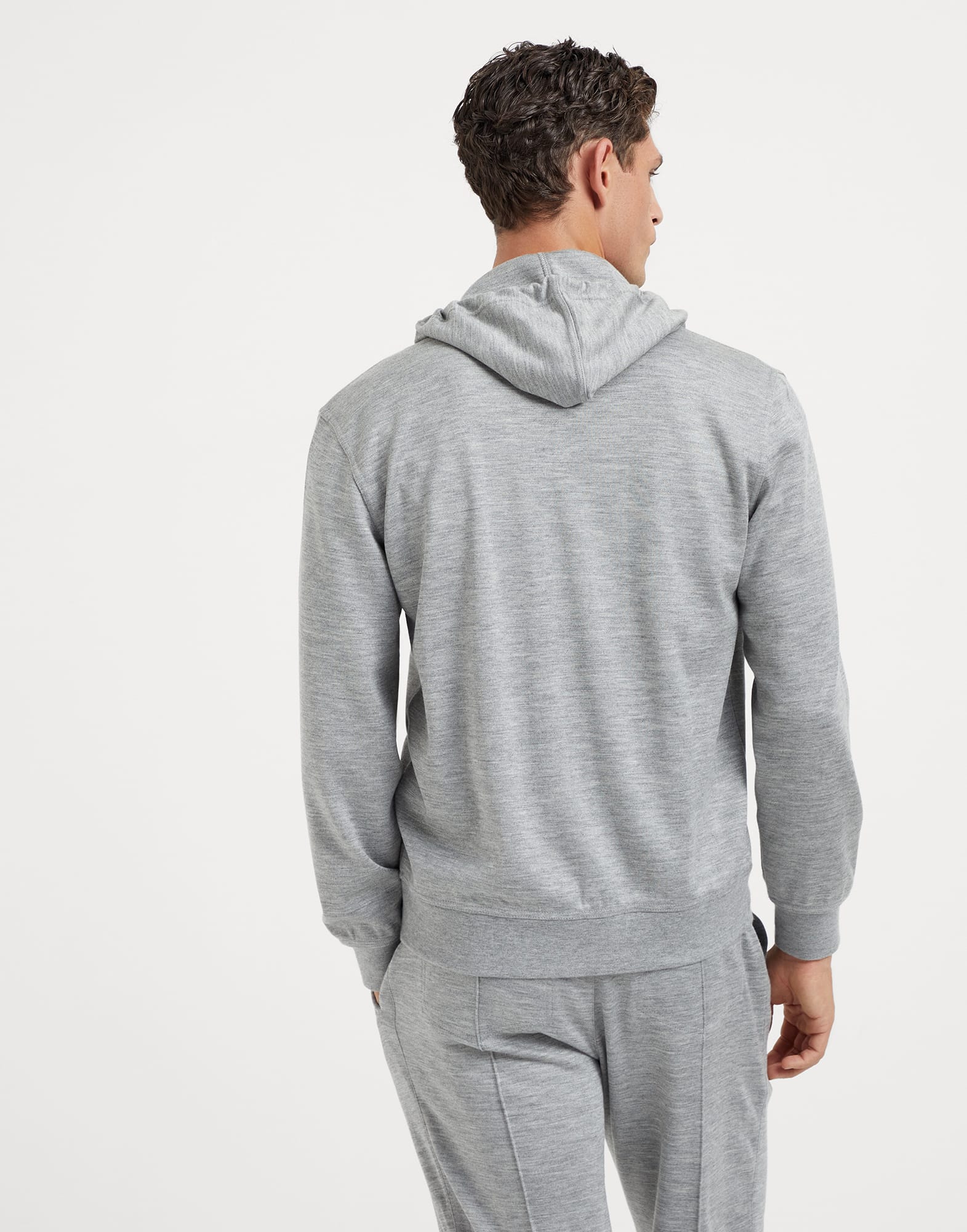 Cashmere and silk French terry sweatshirt
