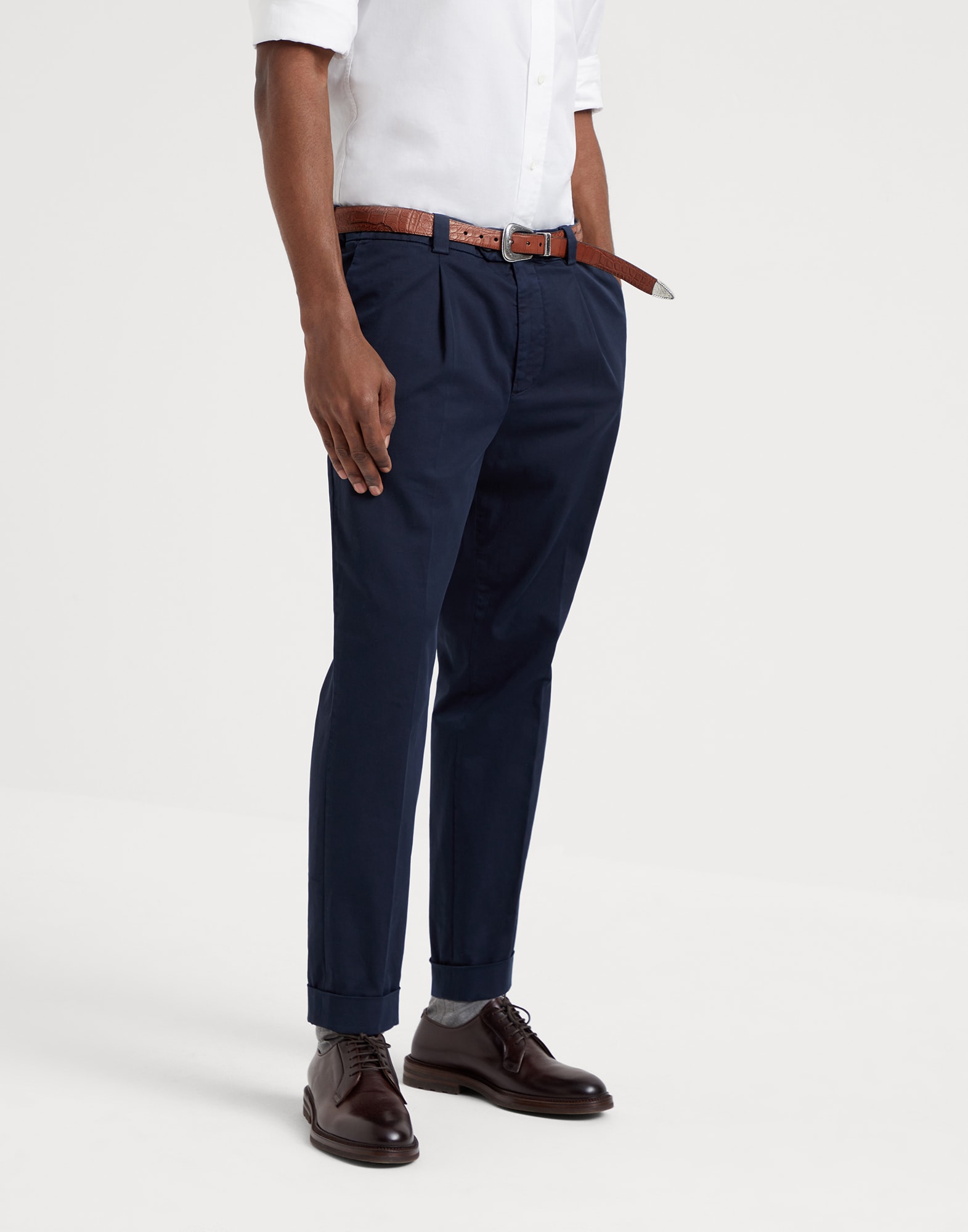 Comfort gabardine trousers