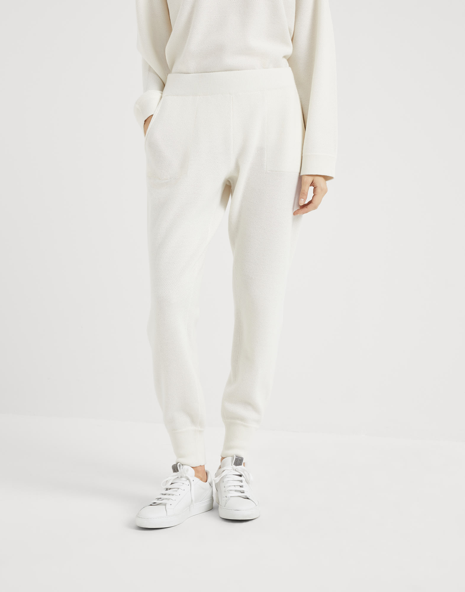 Cashmere knit trousers