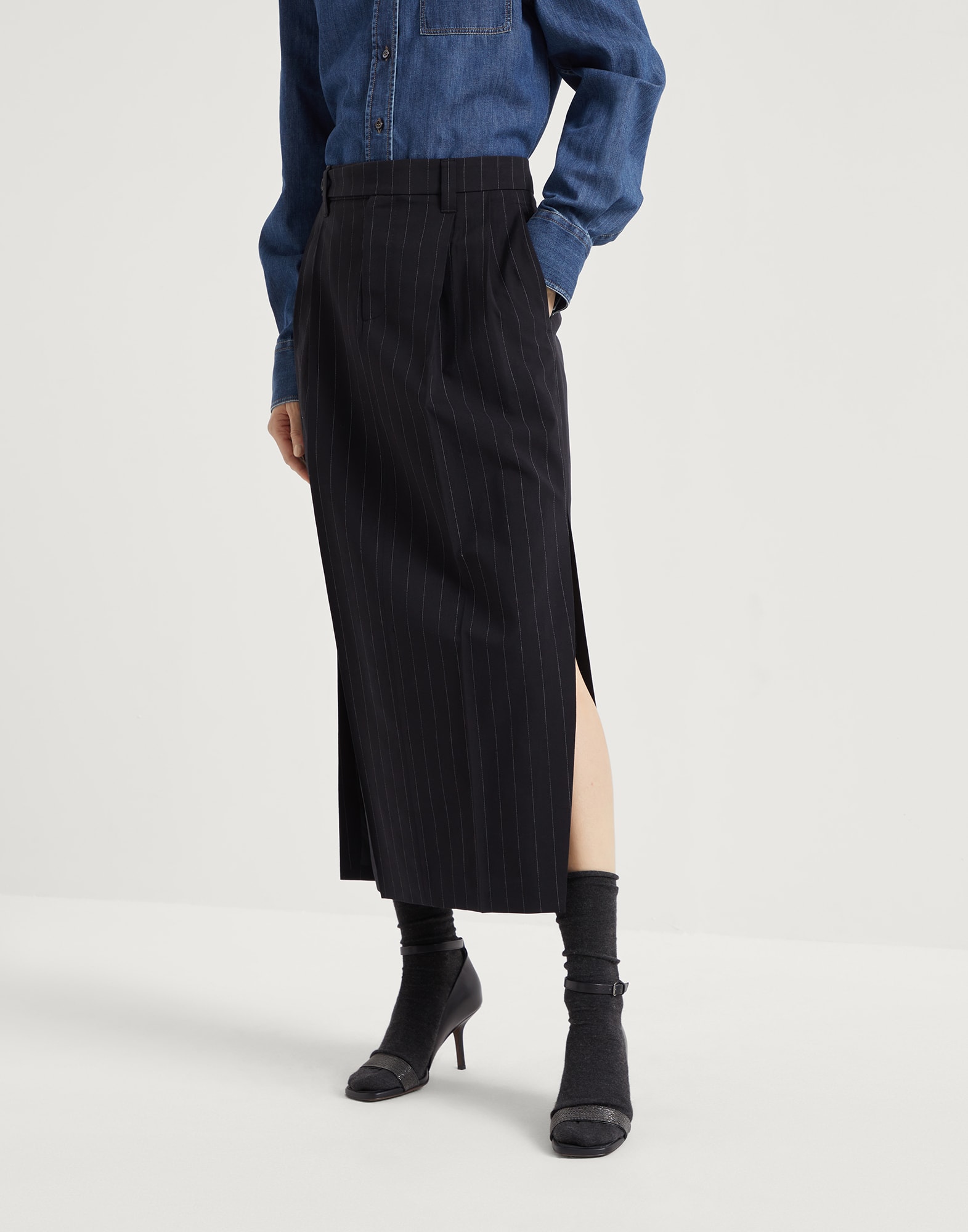 Sartorial Column skirt (242MD586G3664C00110) for Woman