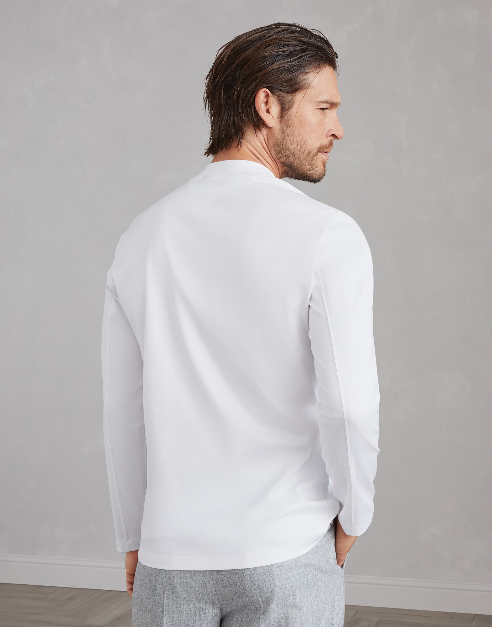 Jersey mock neck T-shirt (242M0B131366C6159) for Man Jersey mock neck T-shirt (242M0B131366C6159) for Man