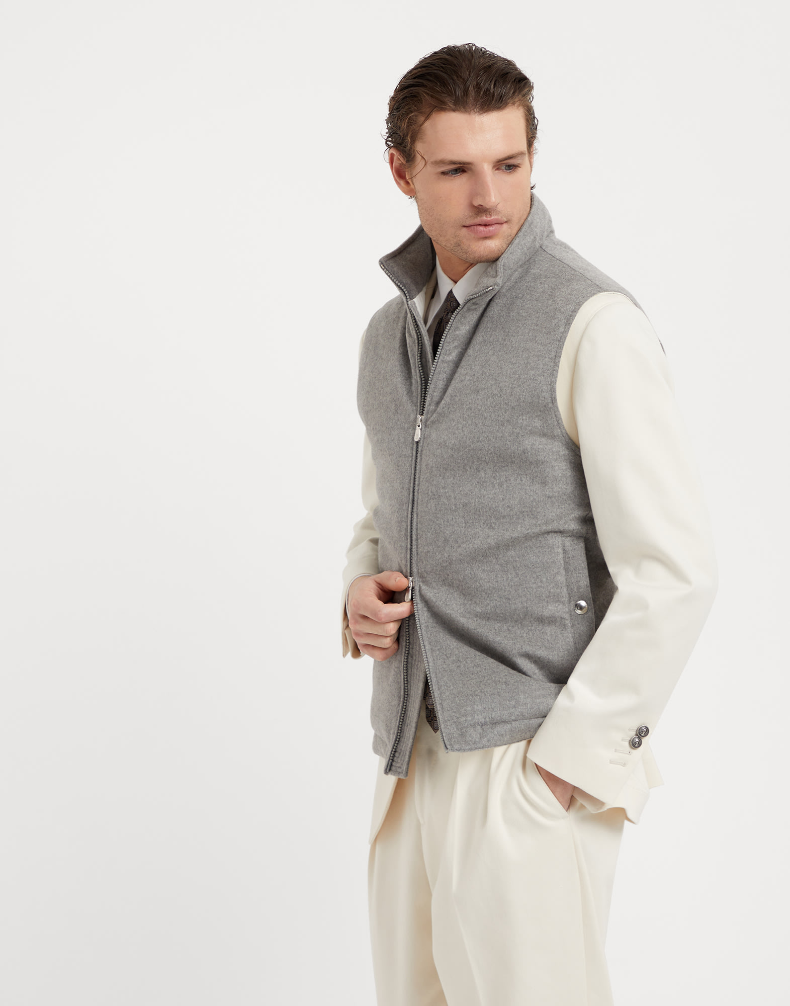 Grey down vest cheap