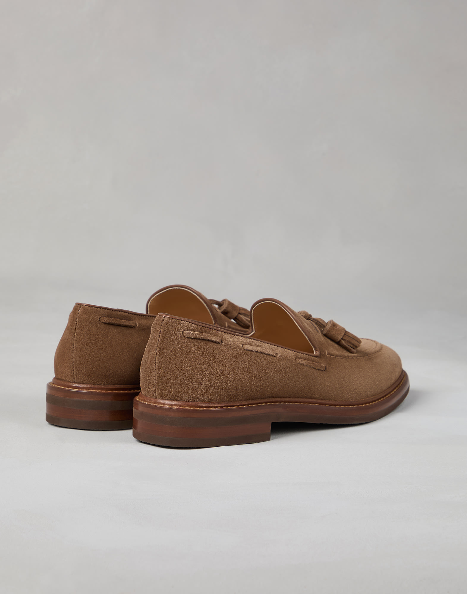 Suede loafers 242MZUPEAK791C8831 for Man Brunello Cucinelli